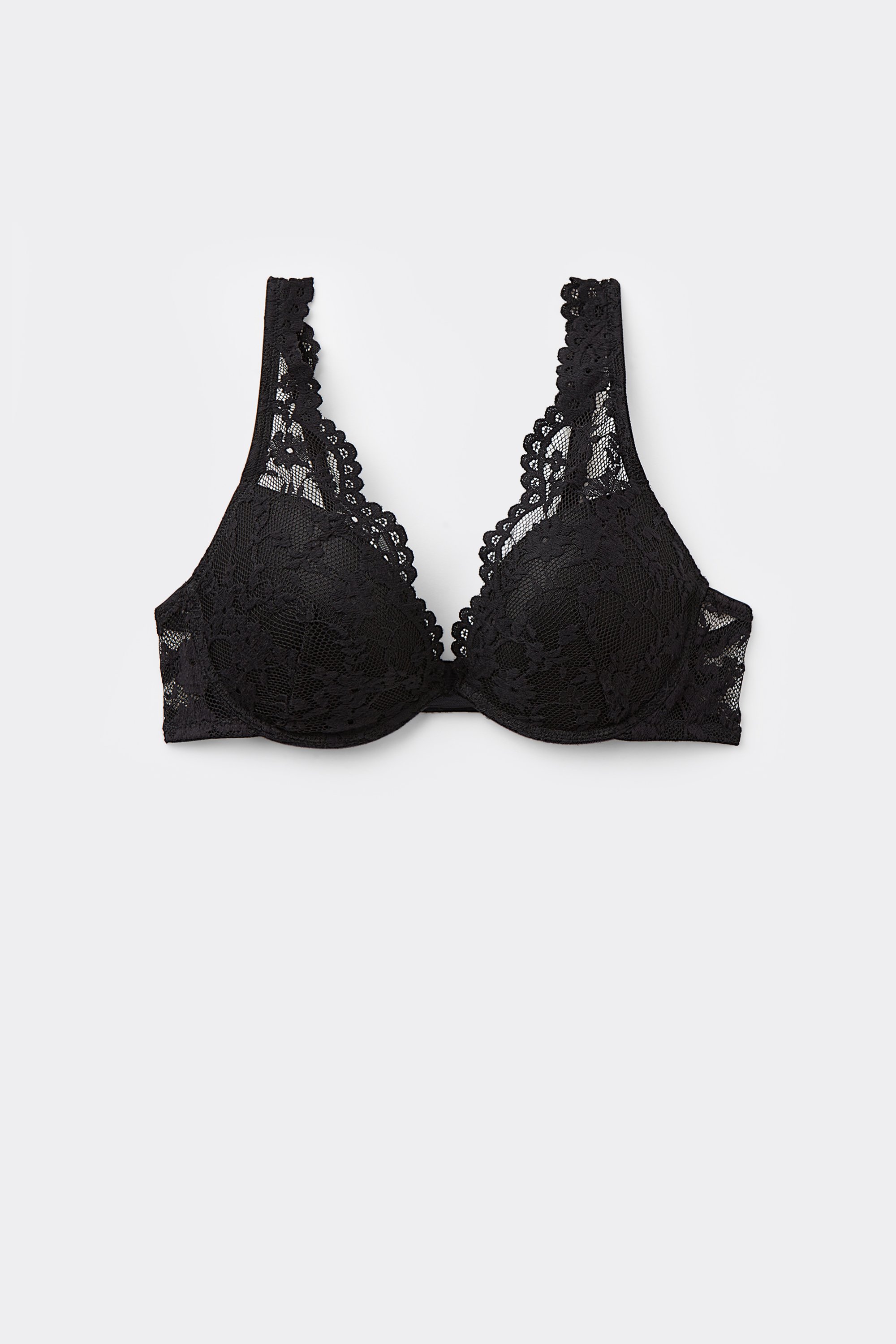 Wattierter Push-up-BH aus Spitze Venice Eternal Cotton