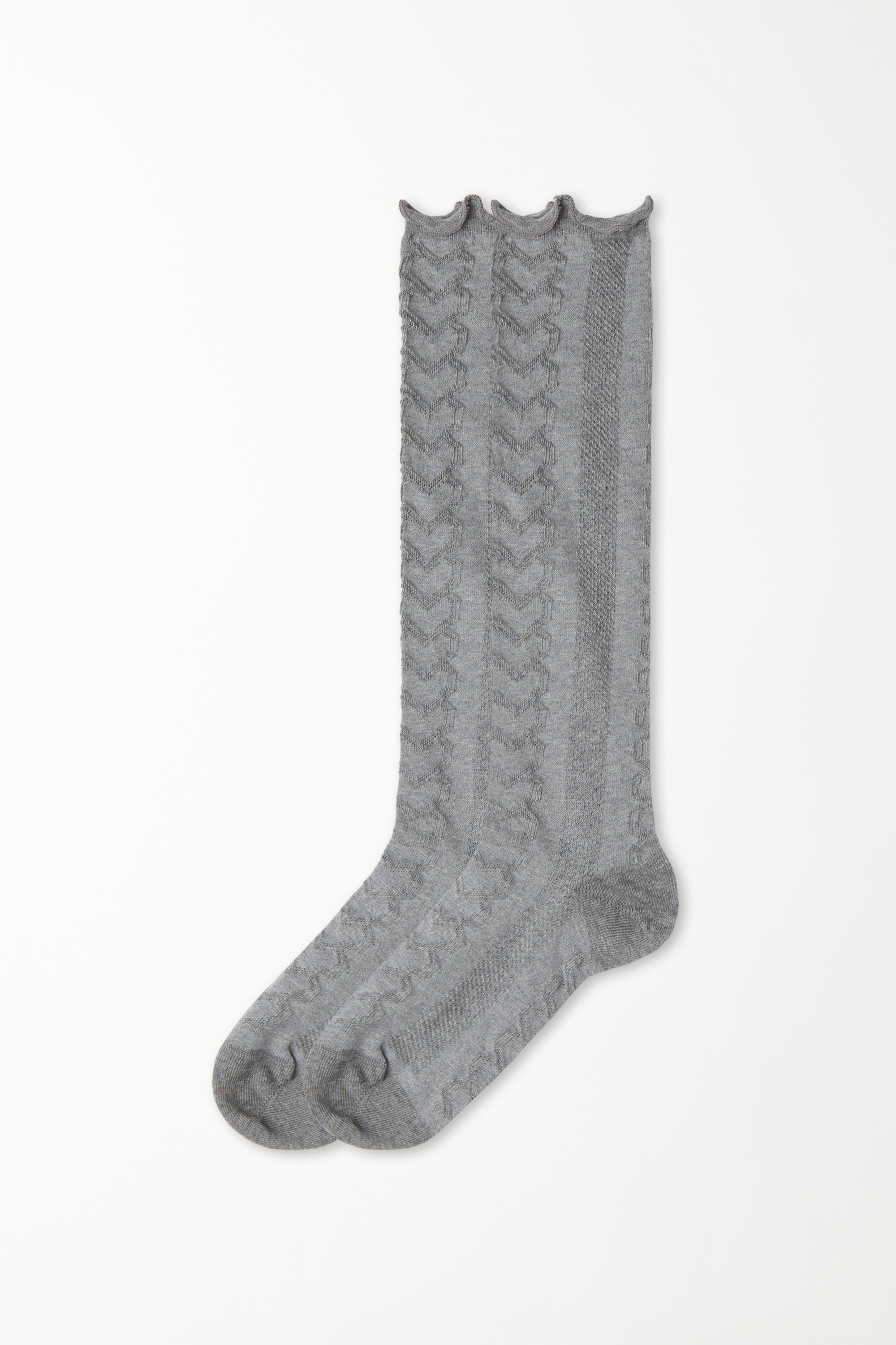 Dlouhé Vzorované Ponožky z Lehké Bavlny