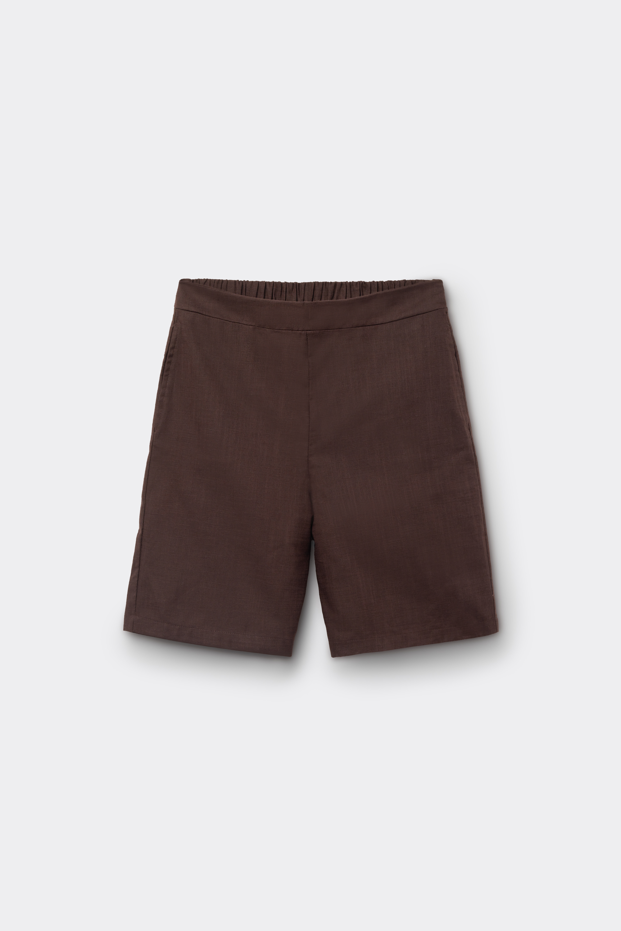 Bermudas Tela Algod&oacute;n Efecto Lino