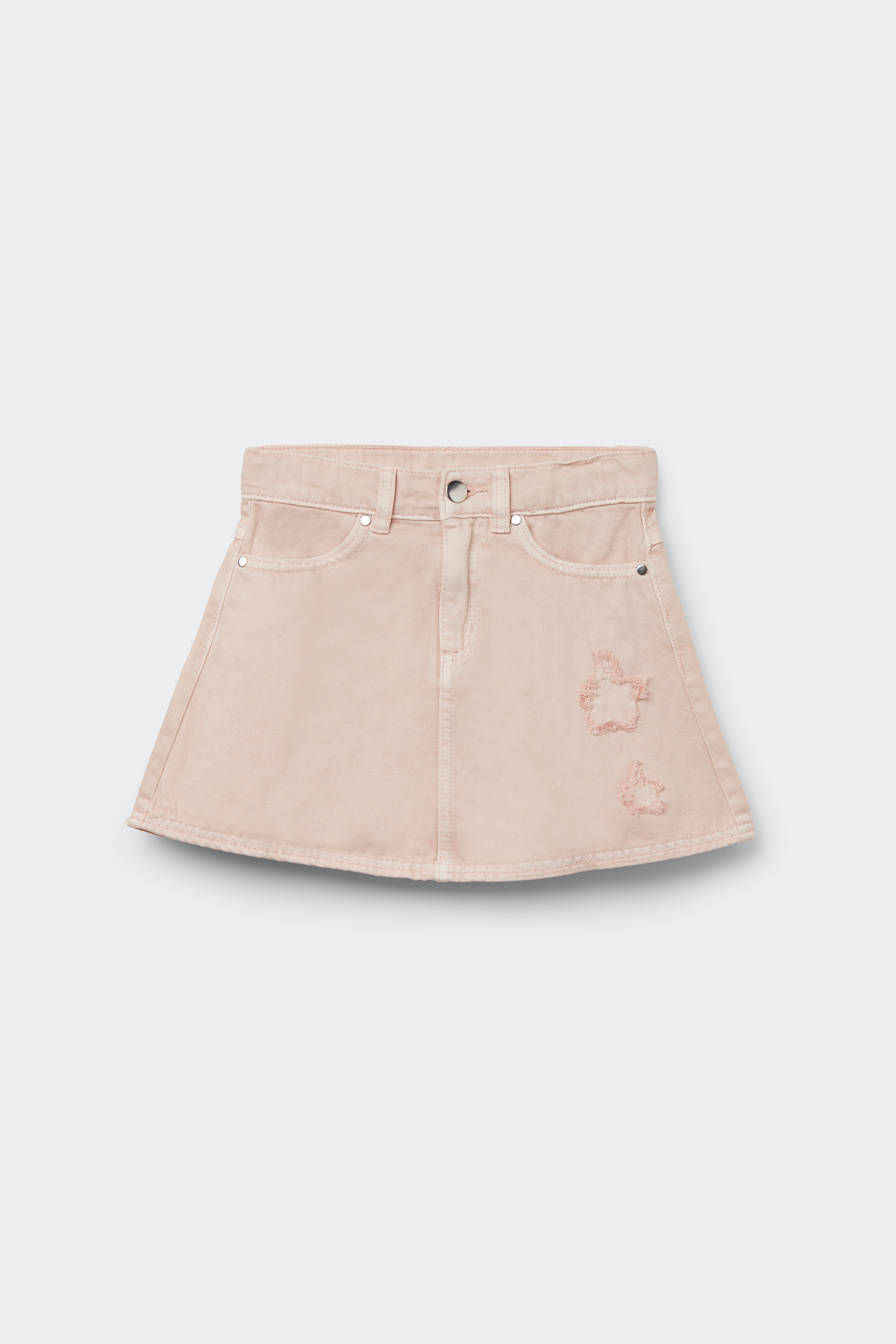Minirock aus Denim mit Stern-Aufnäher für Mädchen