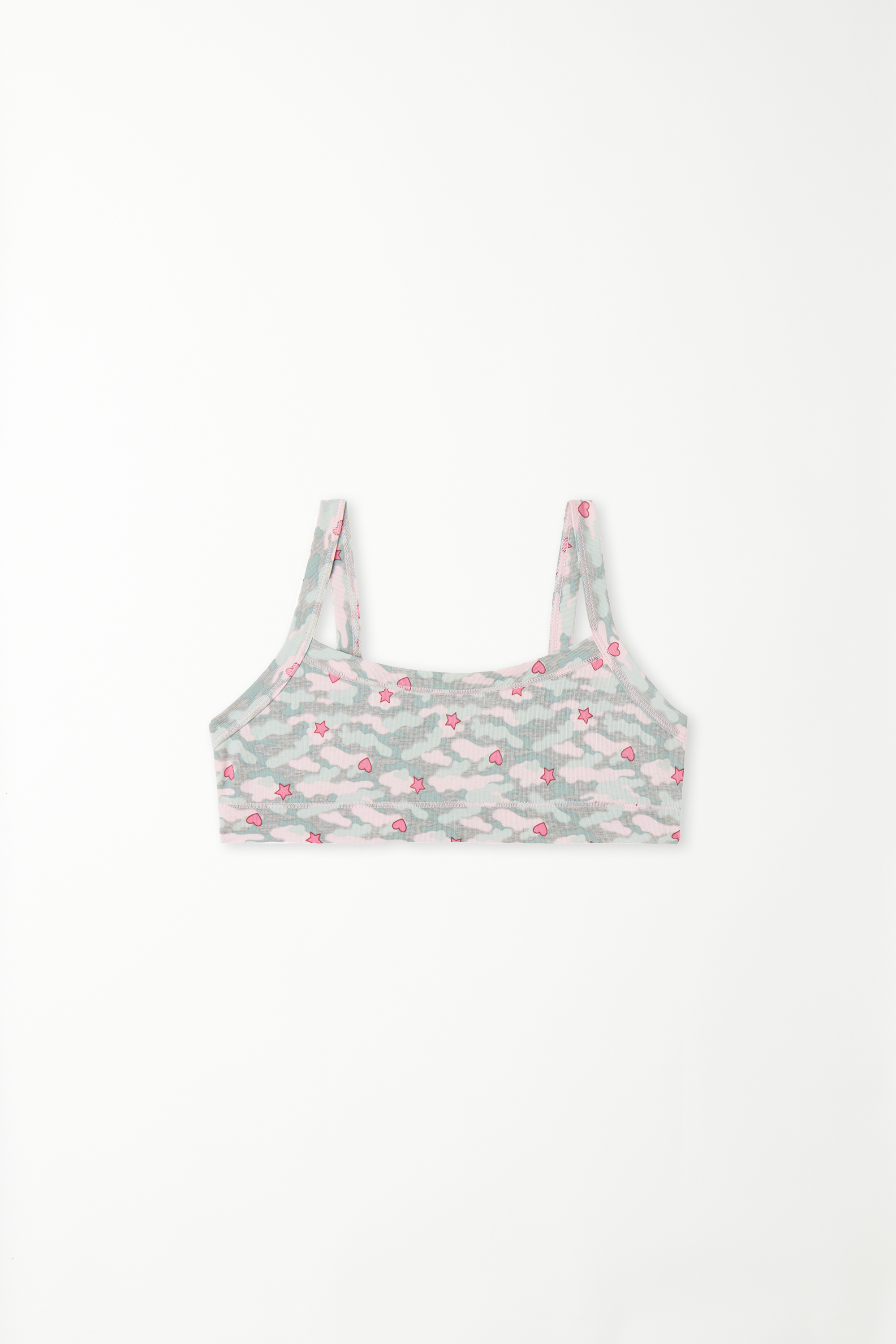 Girls’ Basic Printed Cotton Bralette