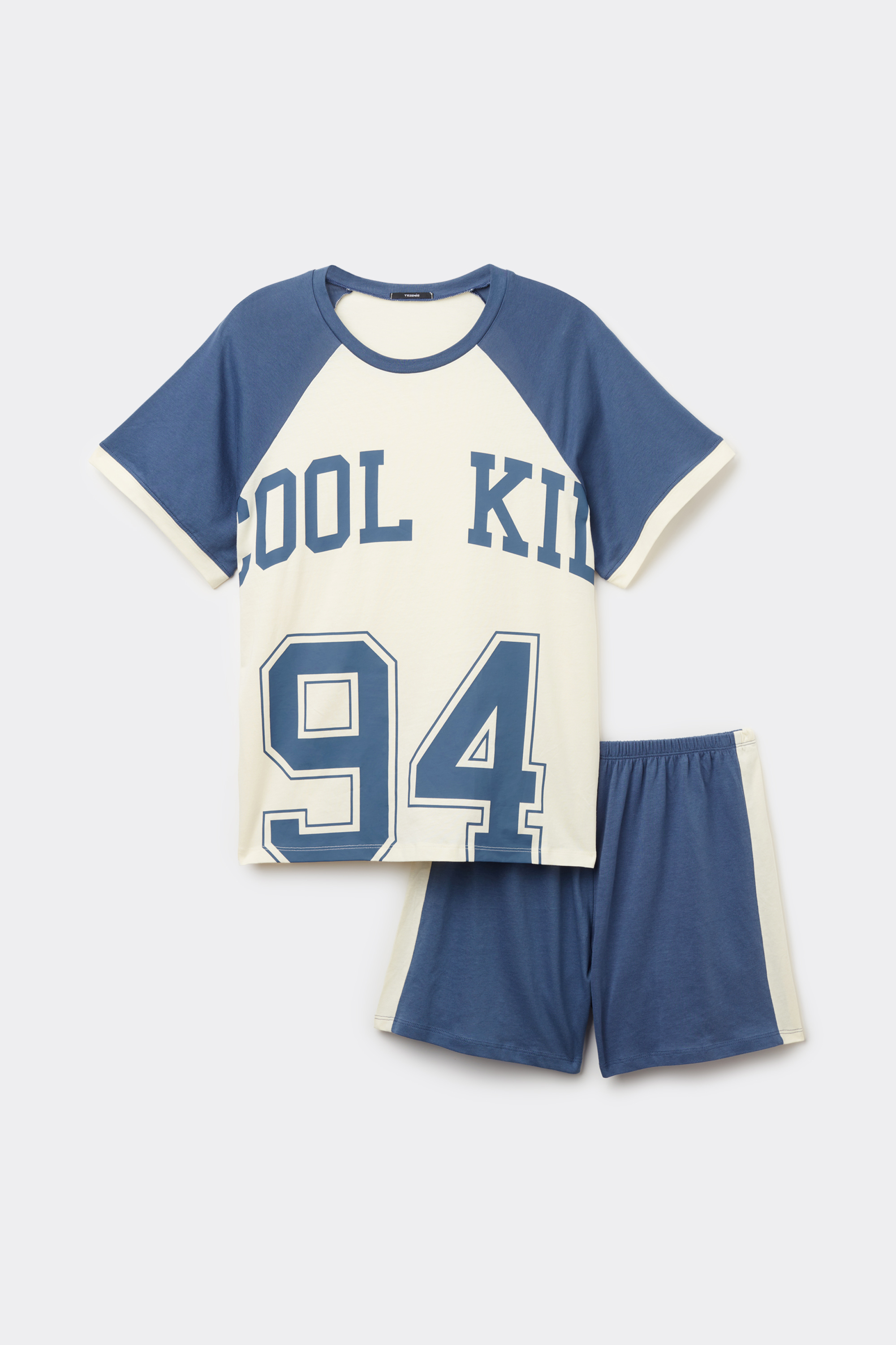 Pijama Scurtă Bumbac Imprimeu „Cool Kid”