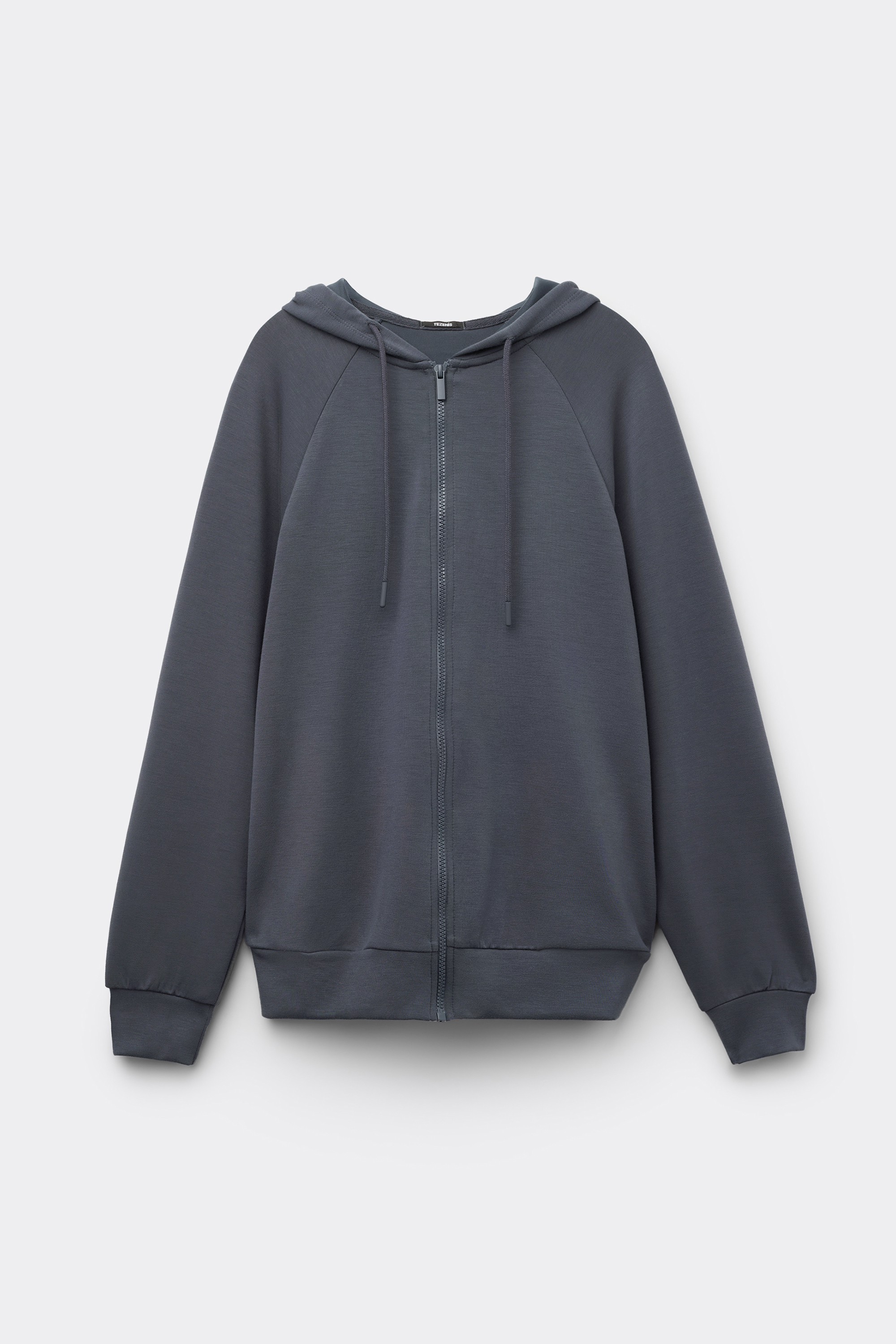 Felpa Viscosa Soft Touch con Zip e Cappuccio