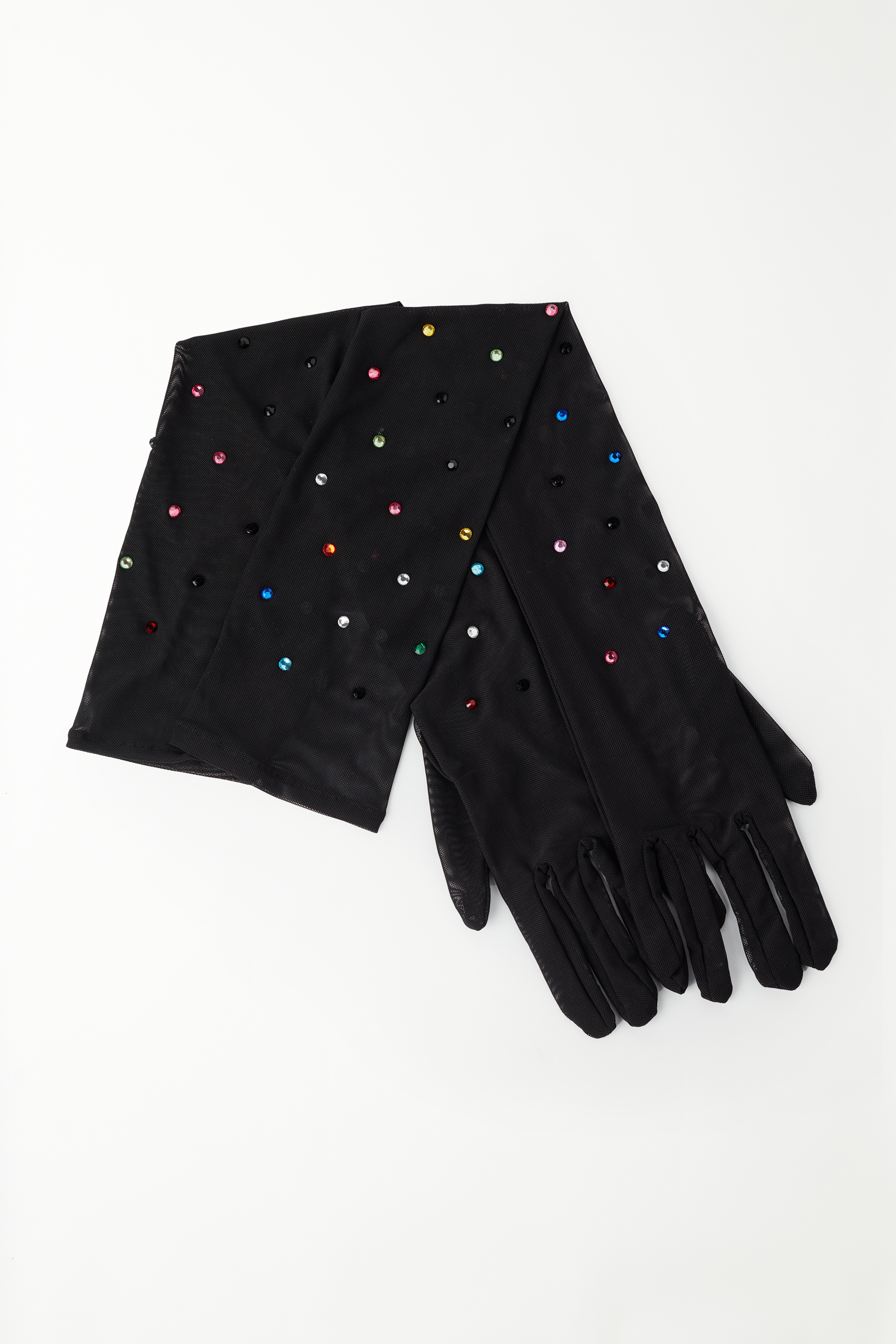 Mănuși din Tul Ștrasuri Colorate Limited Edition