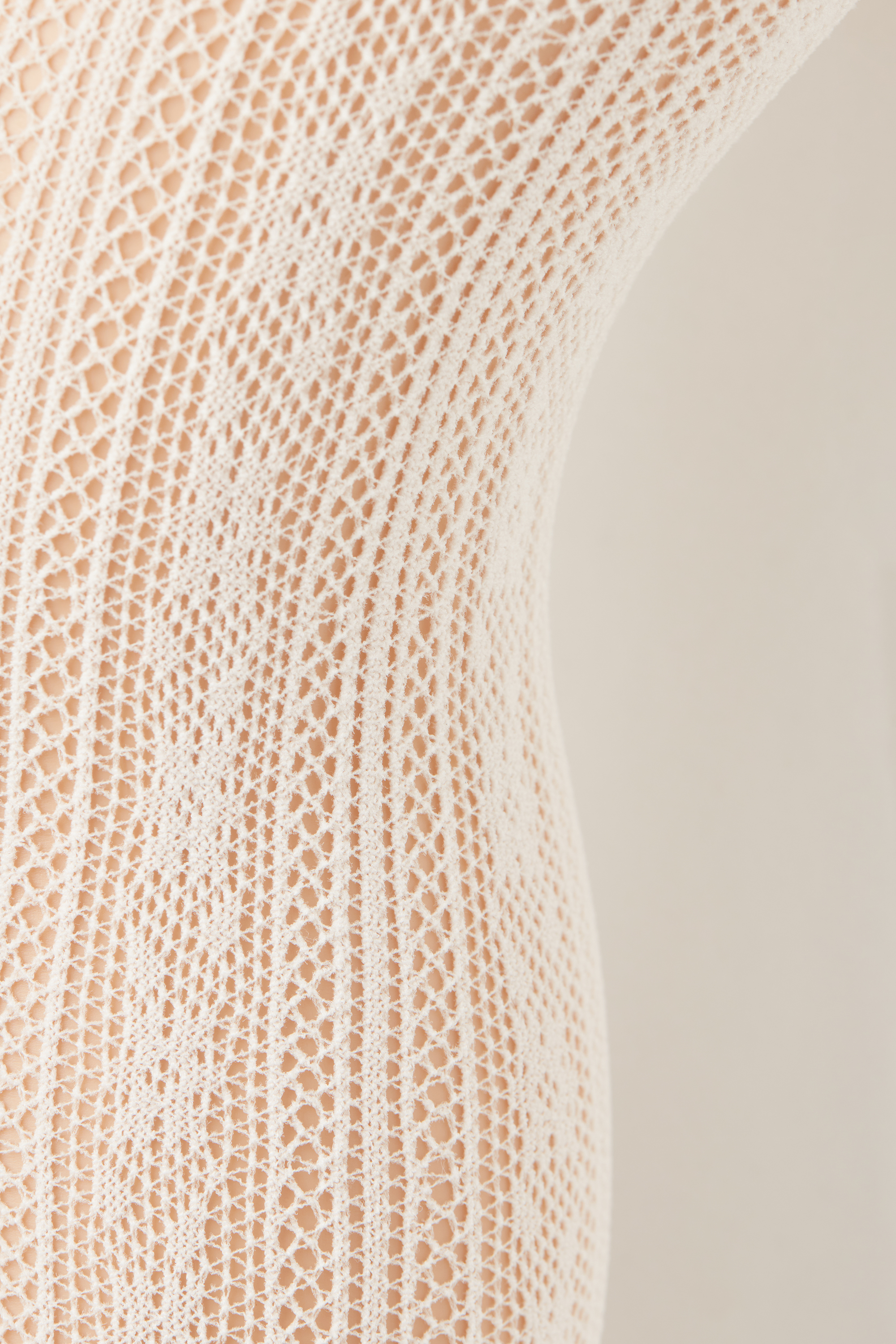 Collant Bimba Rete Righe Fiori