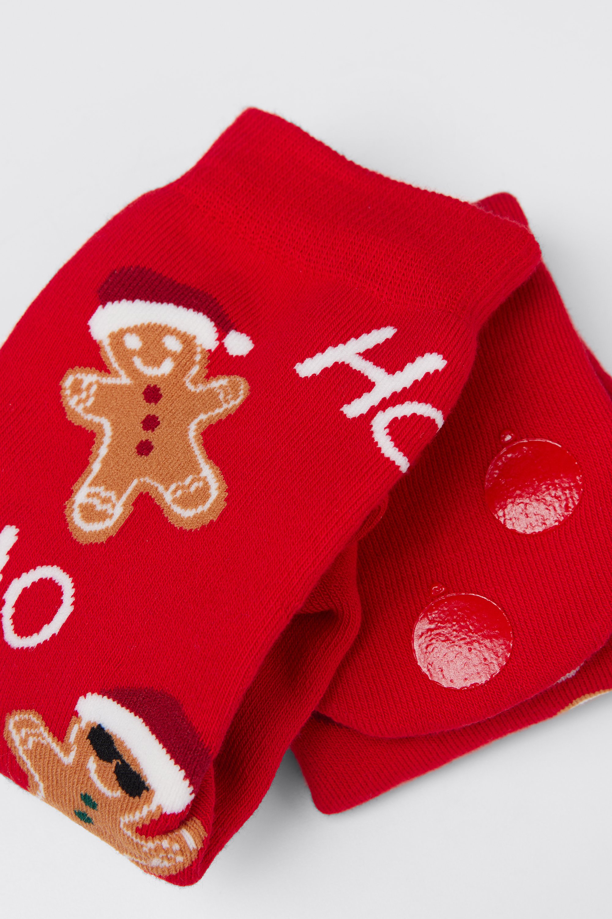 Chaussettes Courtes Antidérapantes avec Imprimé Noël Homme