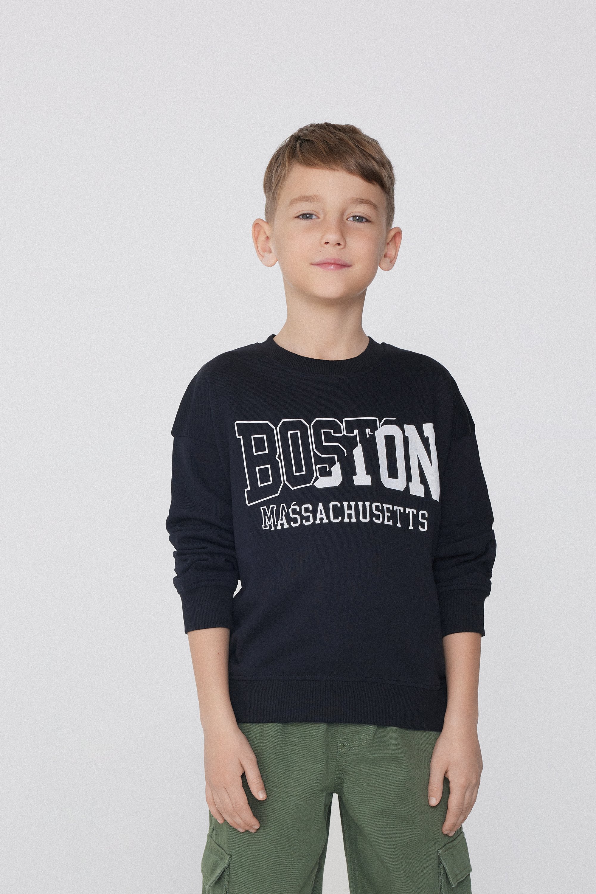 Sudadera Manga Larga con Estampado para Niño