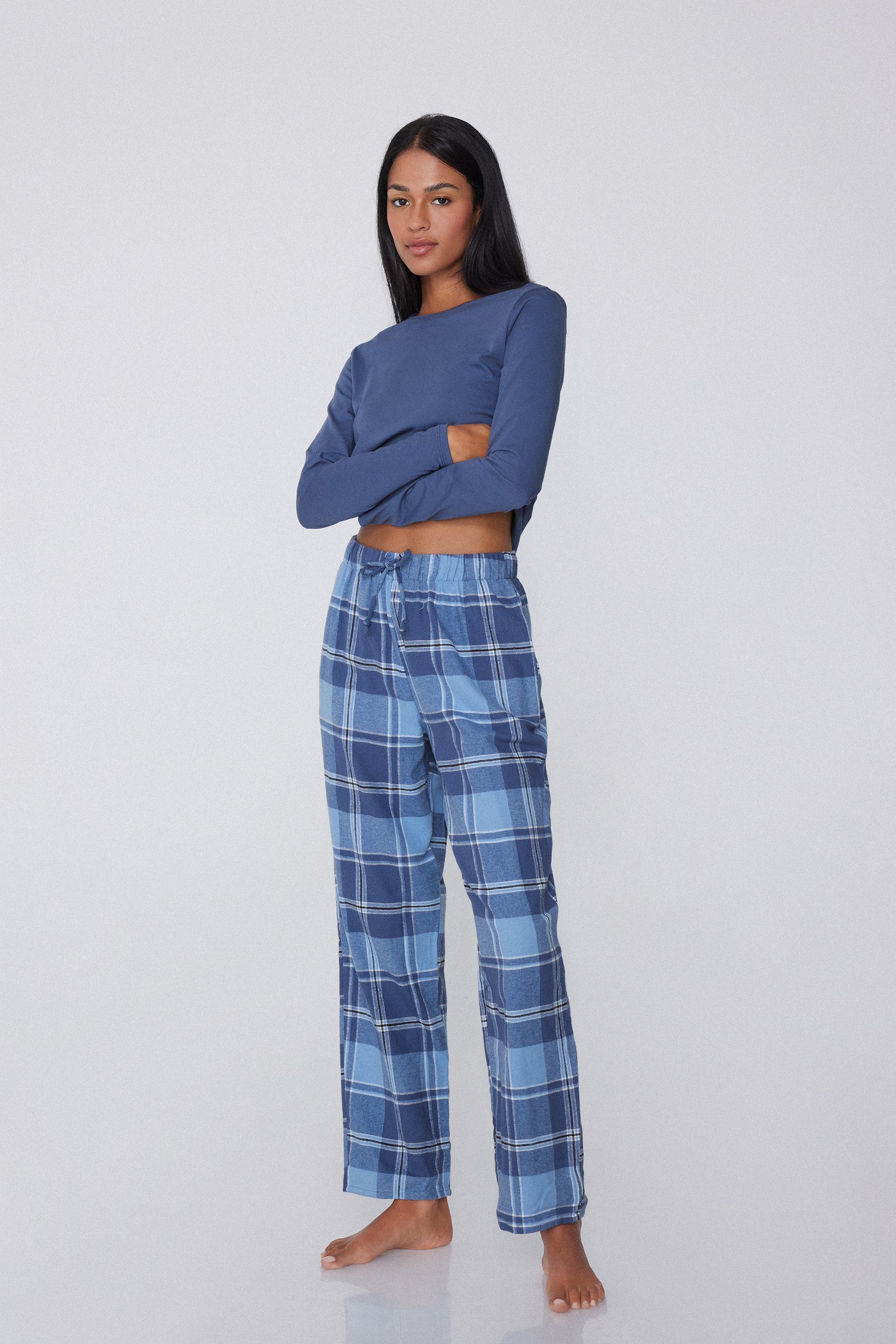Lange Broek van Flanel met Print