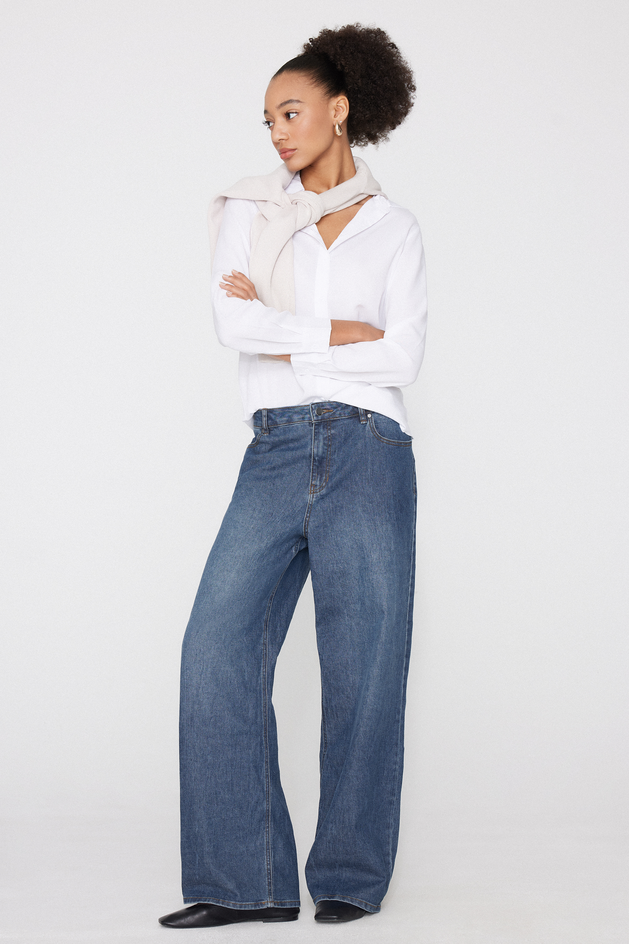 Jeans a Palazzo Vita Alta