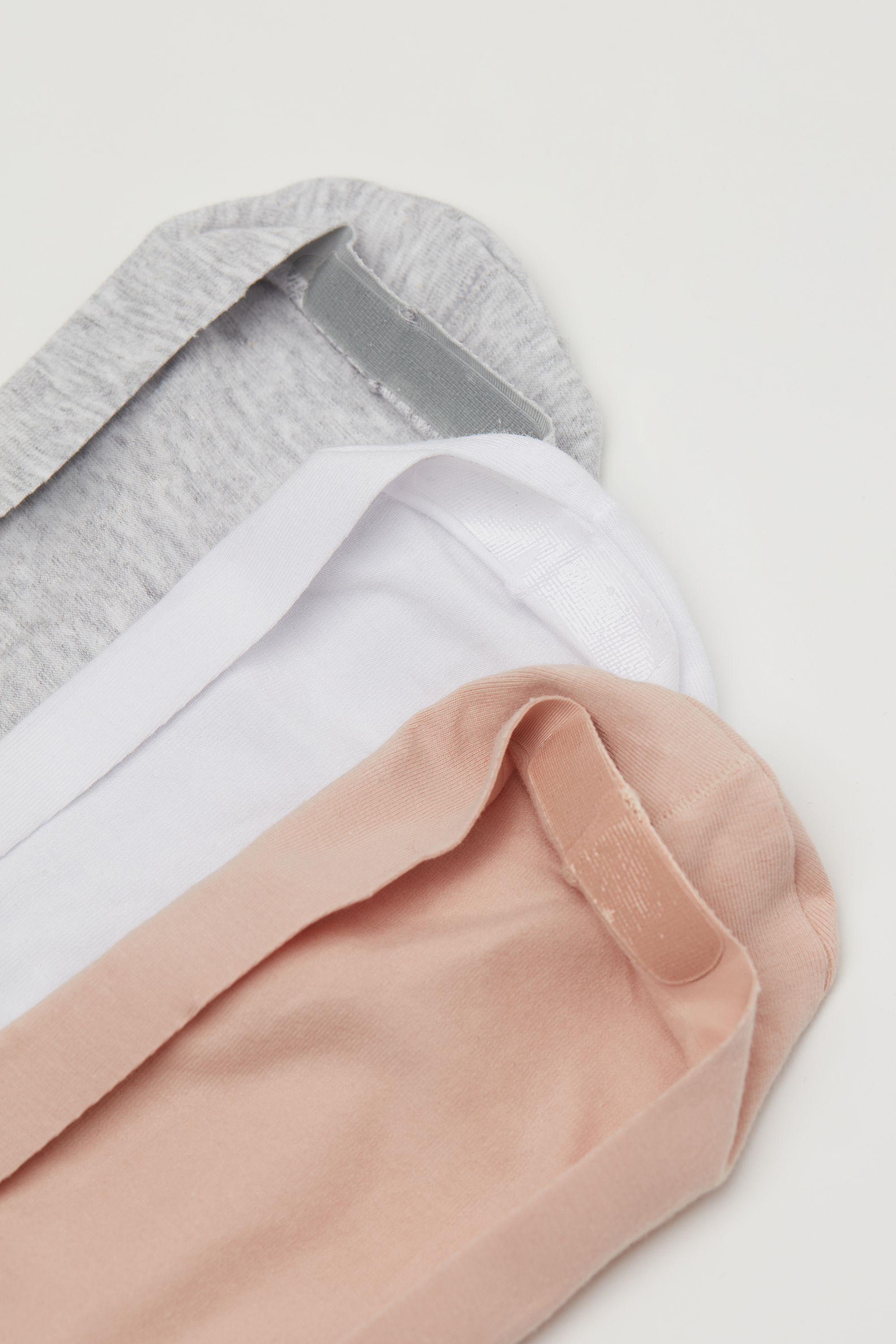 3 Pairs Low Cut Cotton No Show Socks