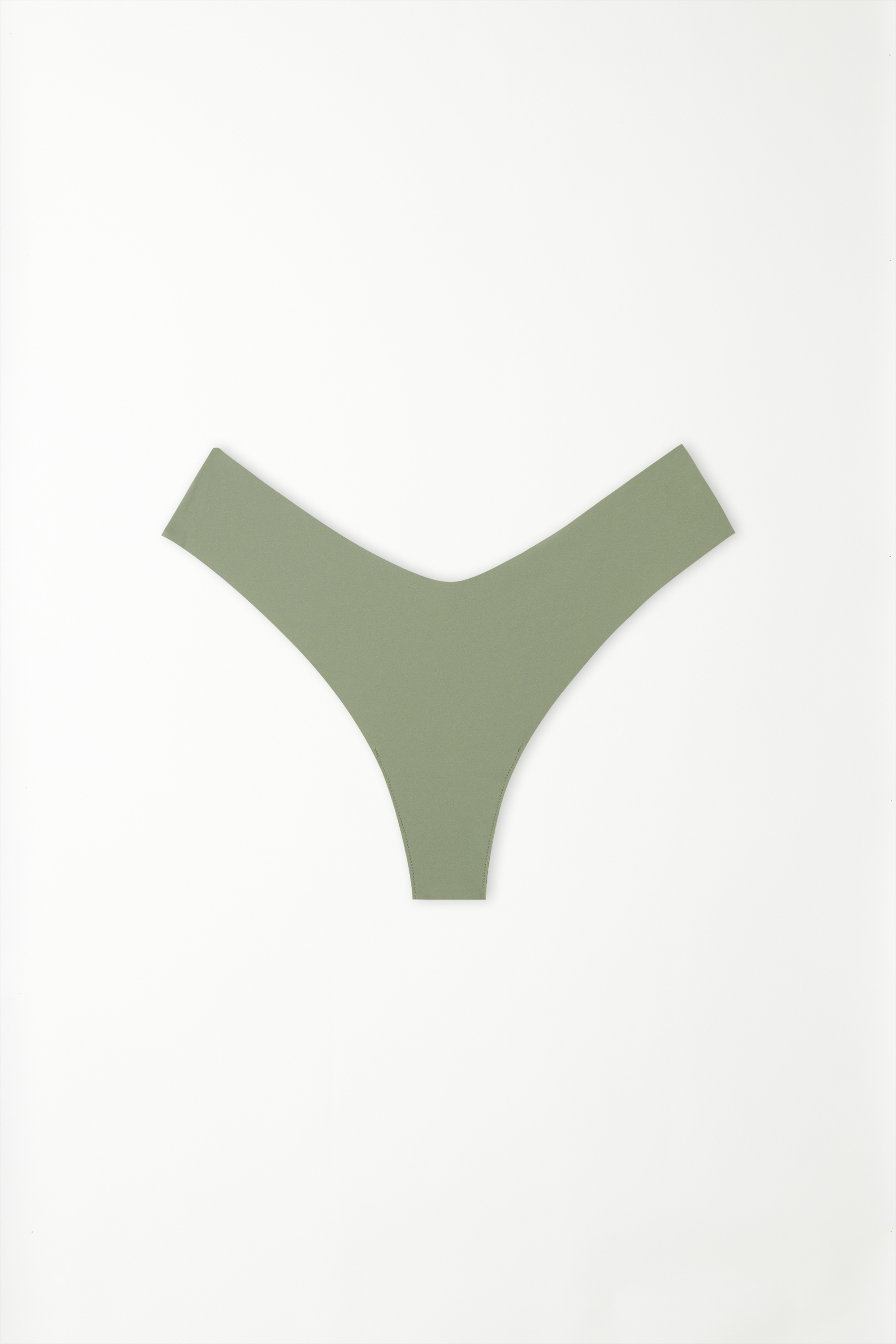 Microfiber V-Shaped Laser-Cut Brazilian Panties