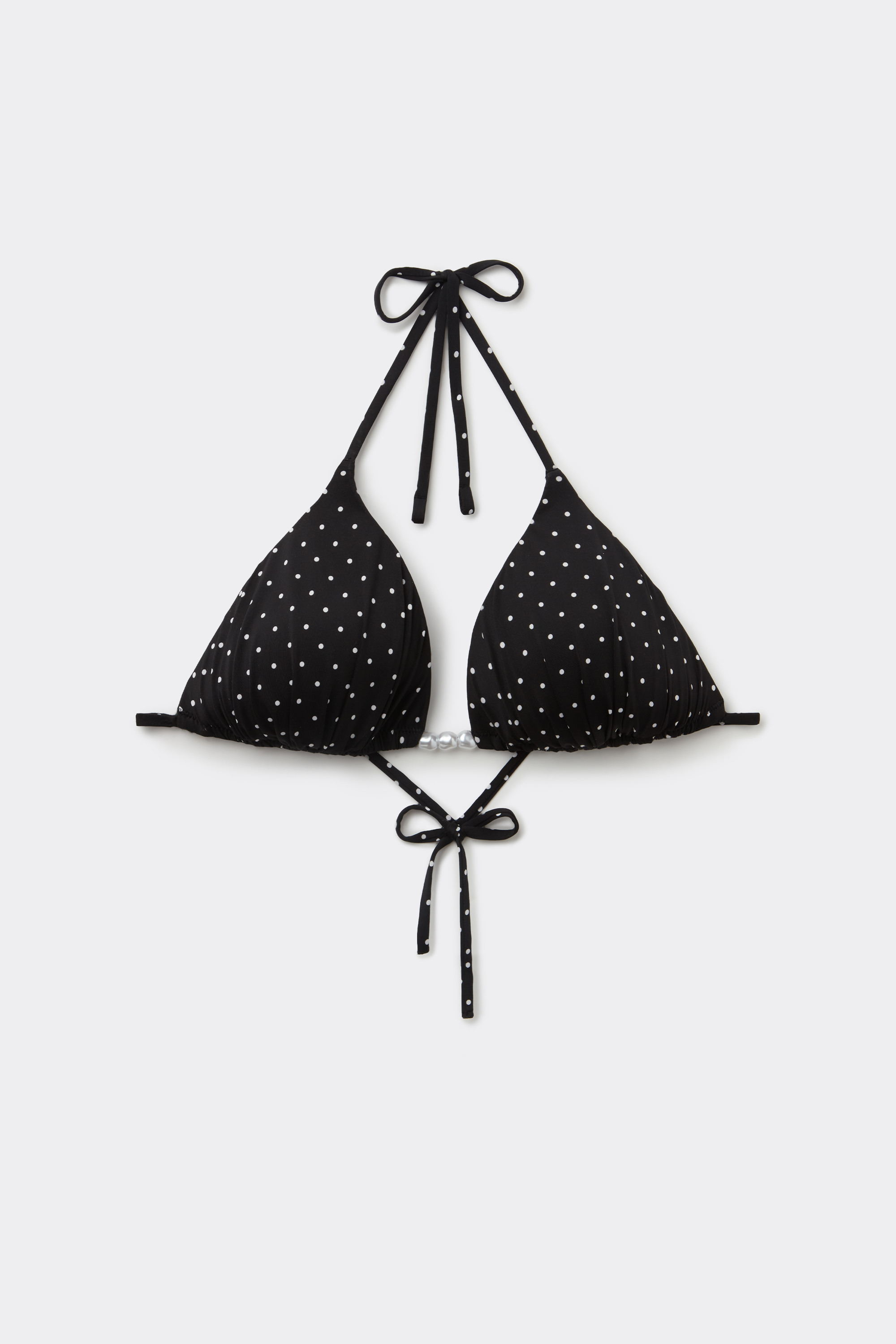 P&ouml;tty&ouml;s H&aacute;romsz&ouml;g Bikini Felső V&eacute;kony Szivacsos Kos&aacute;rral Gy&ouml;ngy&ouml;kkel