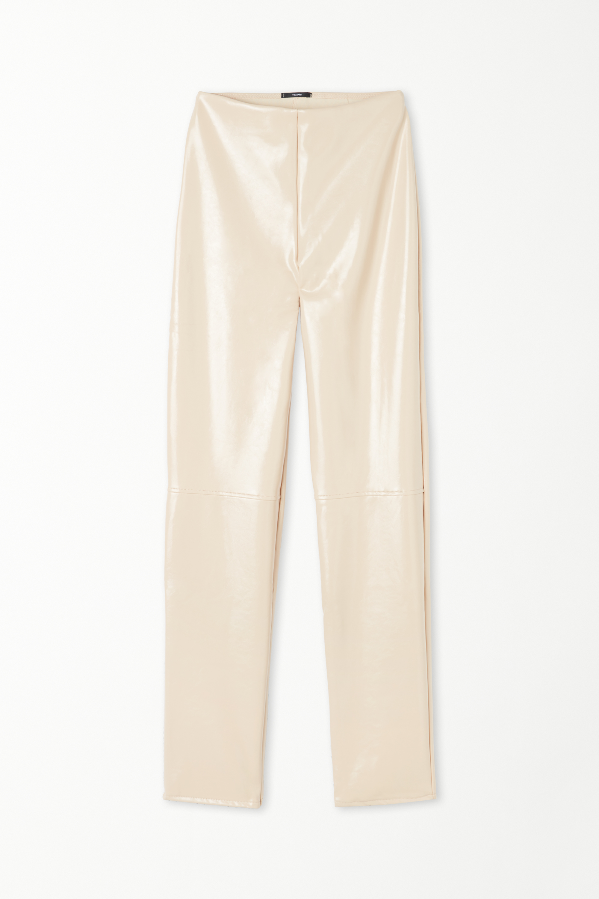 Hammered-Effect Vinyl Pants