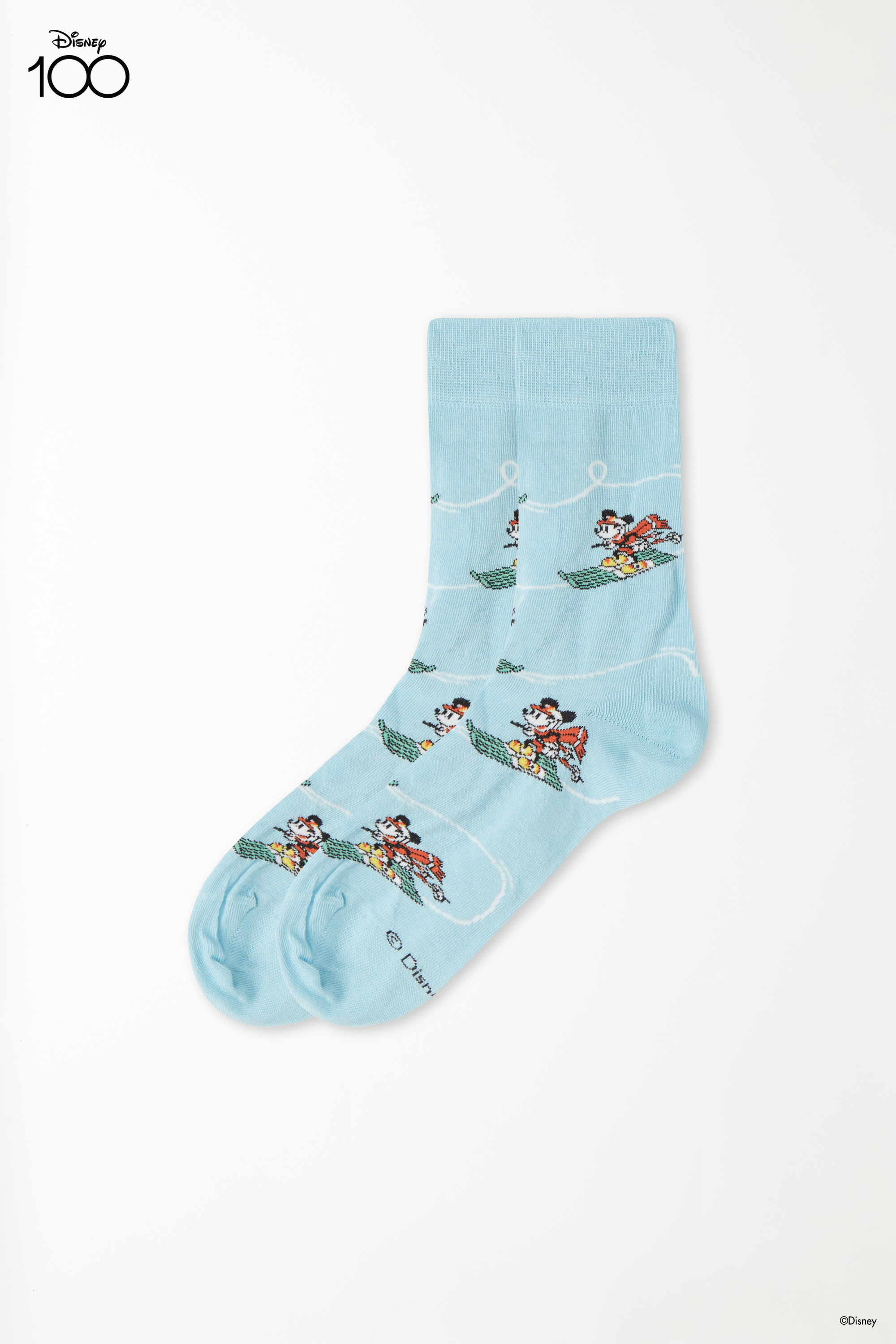 Kurze Herrensocken aus Baumwolle Disney 100