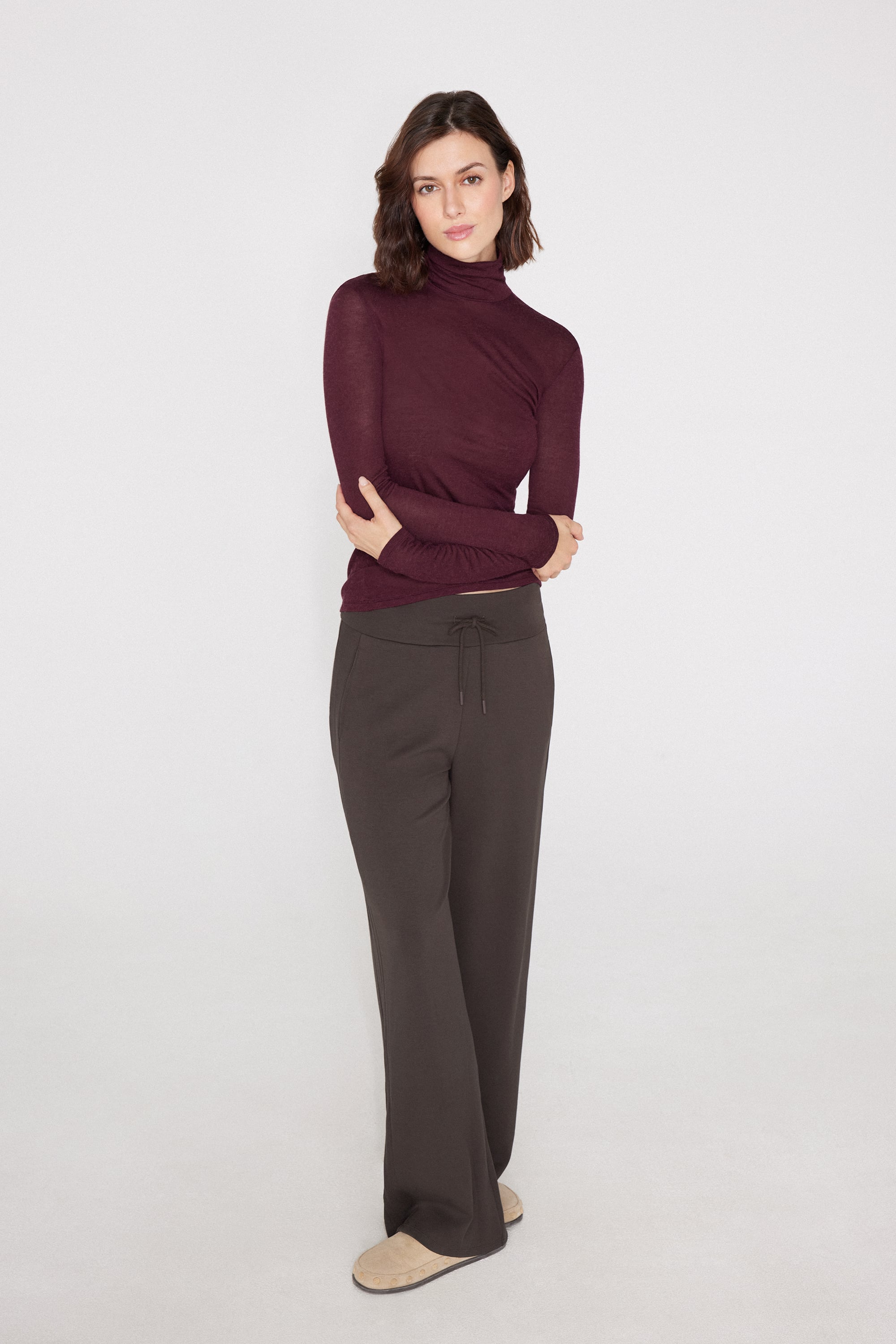 Pantalon Palazzo Bandes C&ocirc;tel&eacute;es Douceur Sup&eacute;rieure