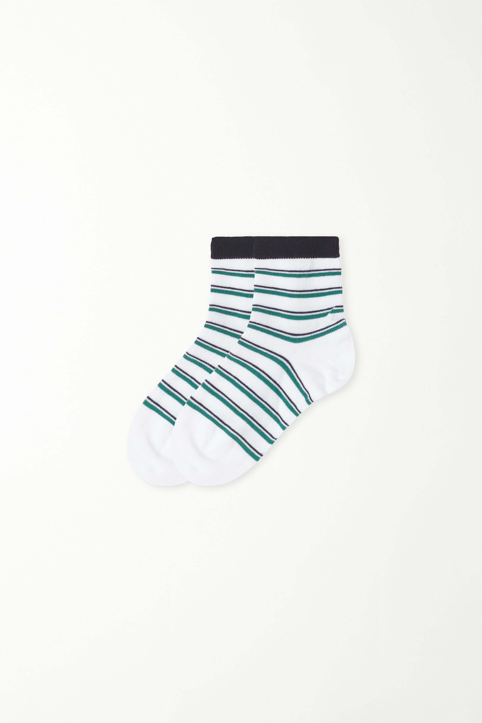 Boys’ Short Patterned Cotton Socks