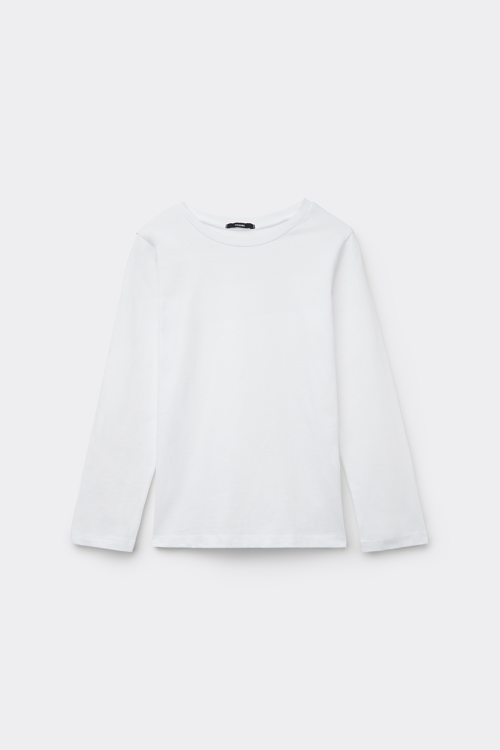 Langärmeliges Basic-Shirt aus Baumwolle für Kinder Unisex