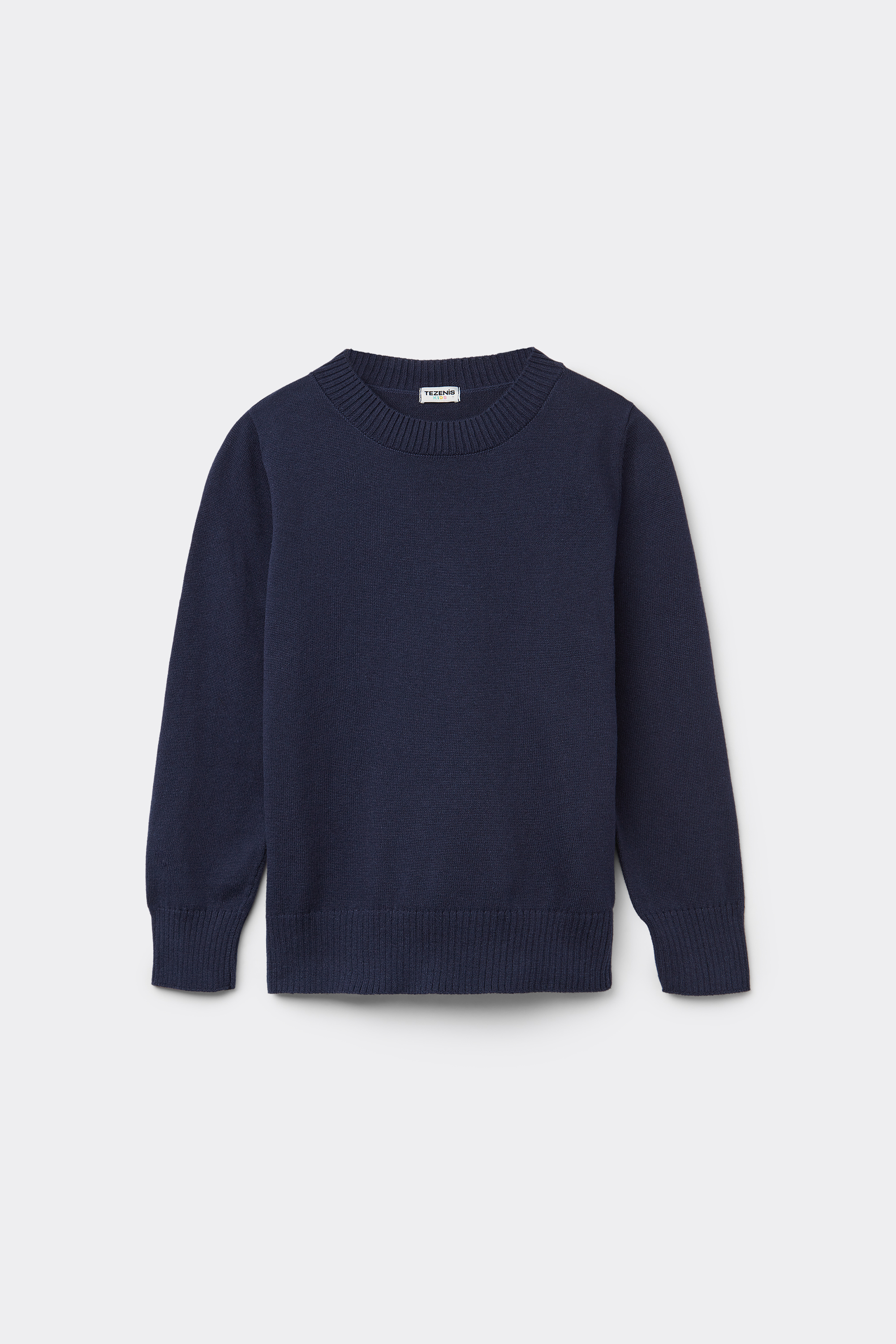 Pull Manches Longues Ras-du-Cou Fille Coton Ajouré