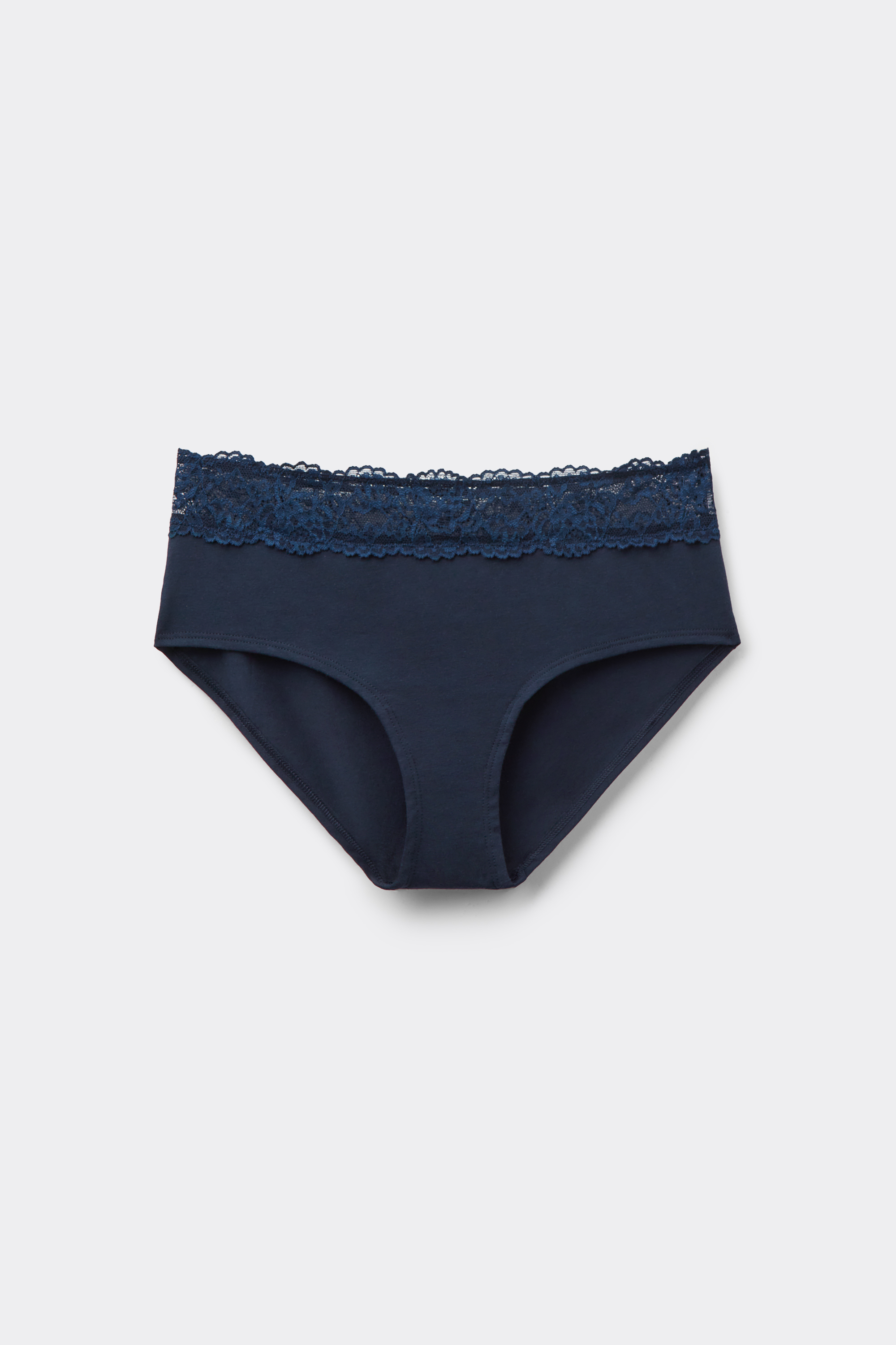 Culotte in Cotone con Pizzo Riciclato