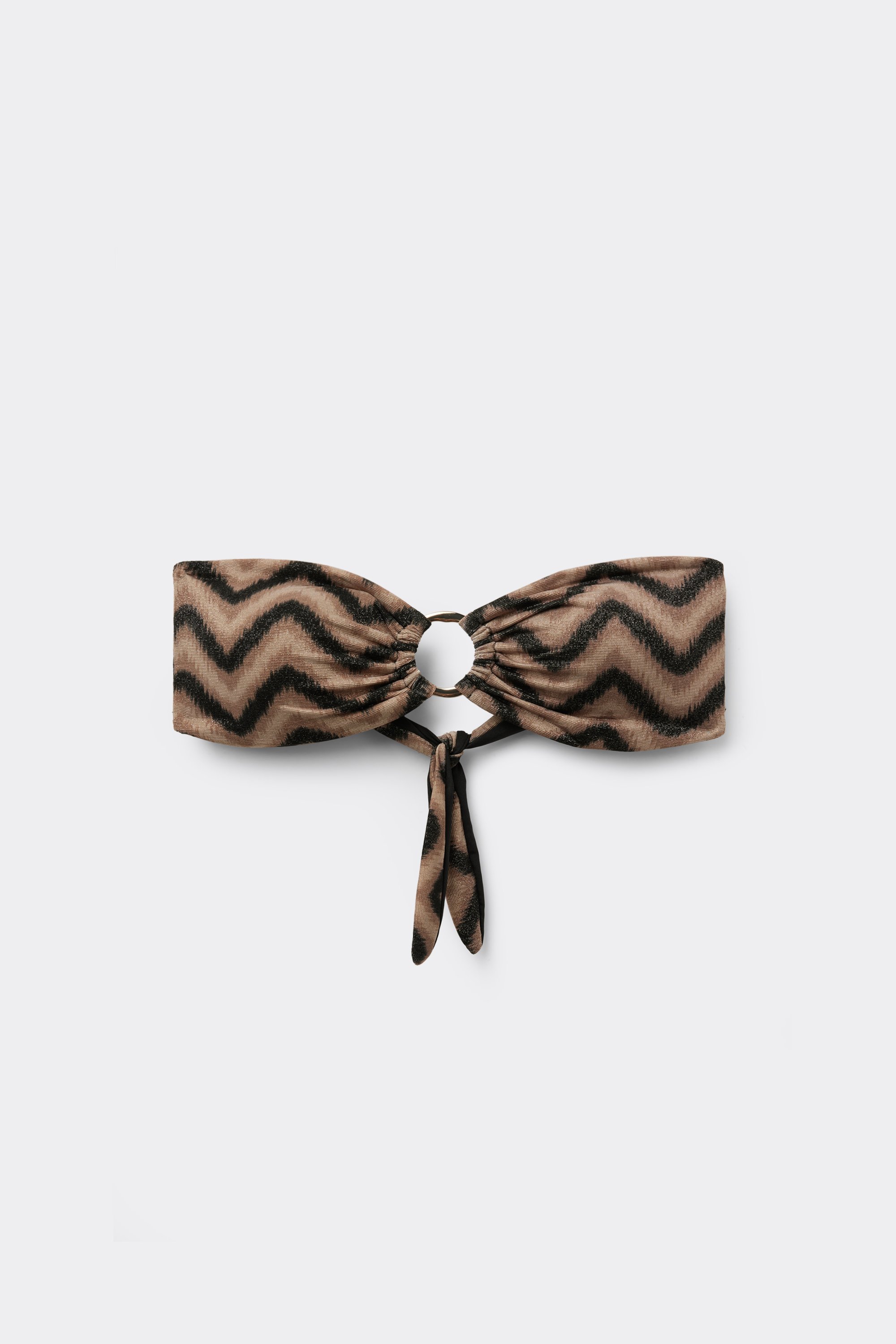 Top de Biqu&iacute;ni Cai-Cai Enchimento Remov&iacute;vel Chevron Shine