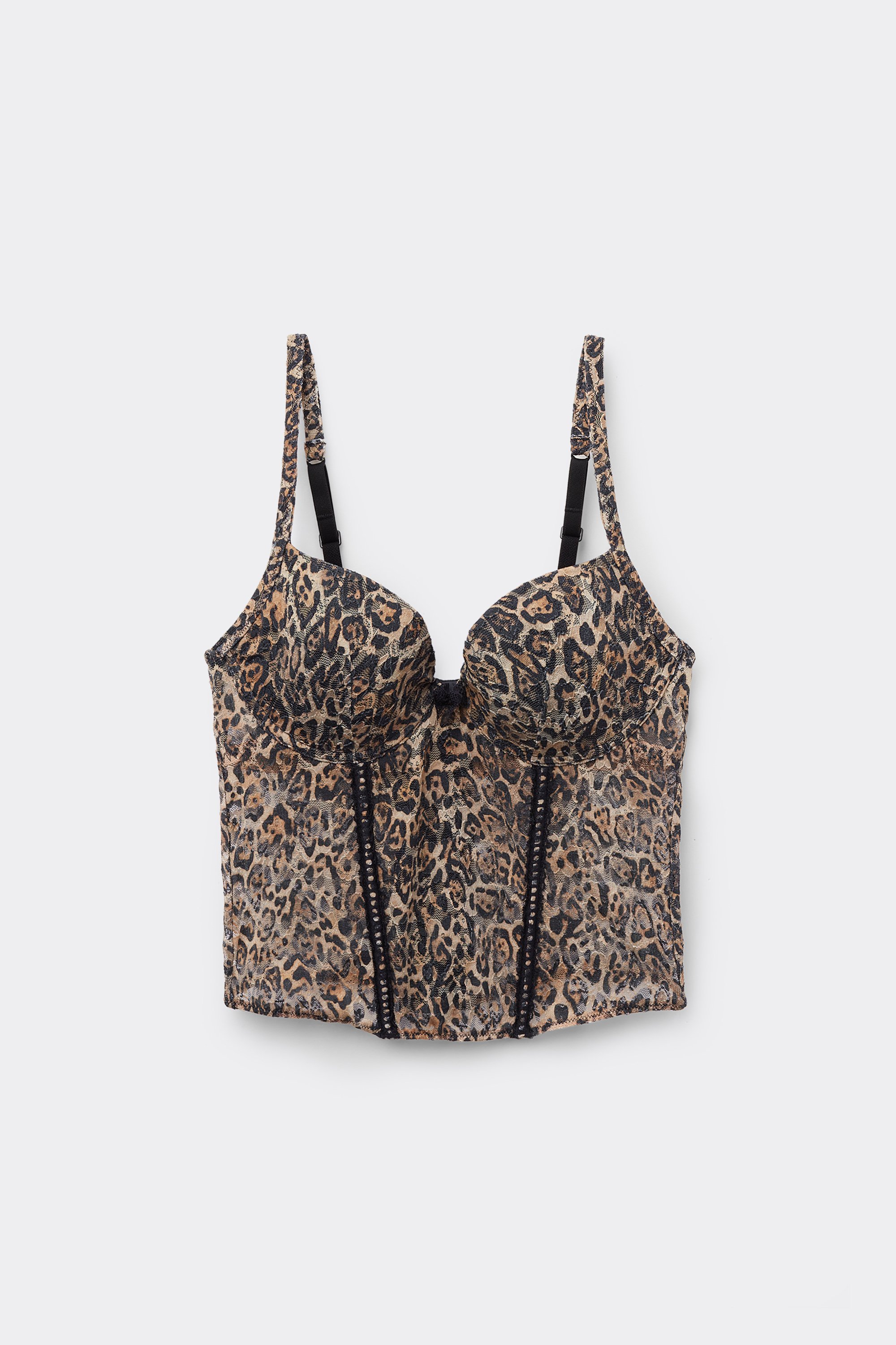 Bra-Top-Mieder Iconic Leopard