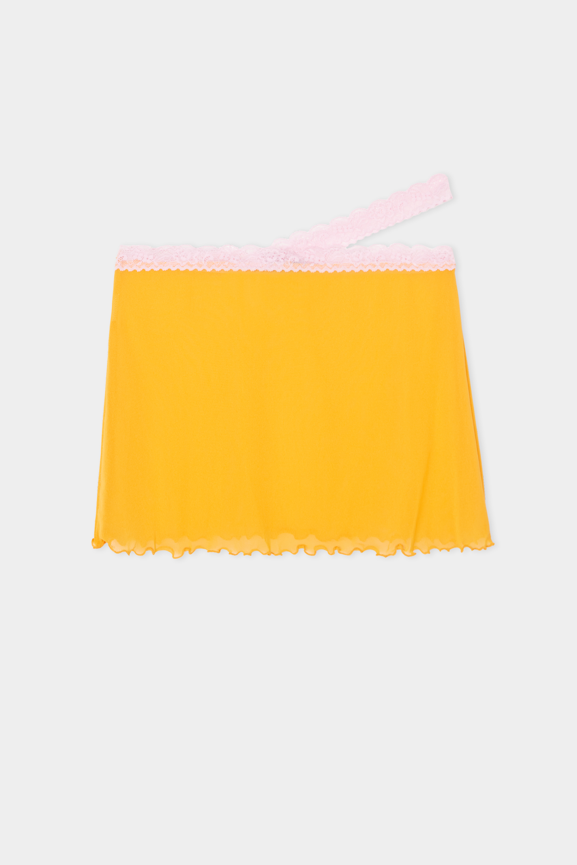 Blush Lace Mini Sarong Skirt