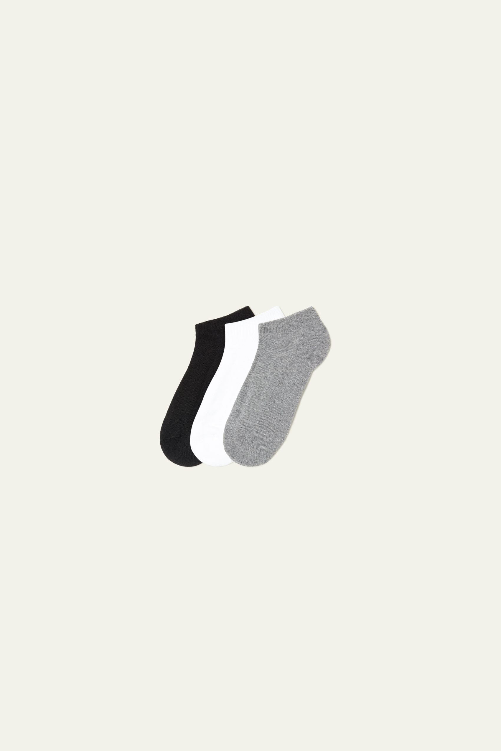 3 Paar sportliche Sneakersocken aus Baumwolle