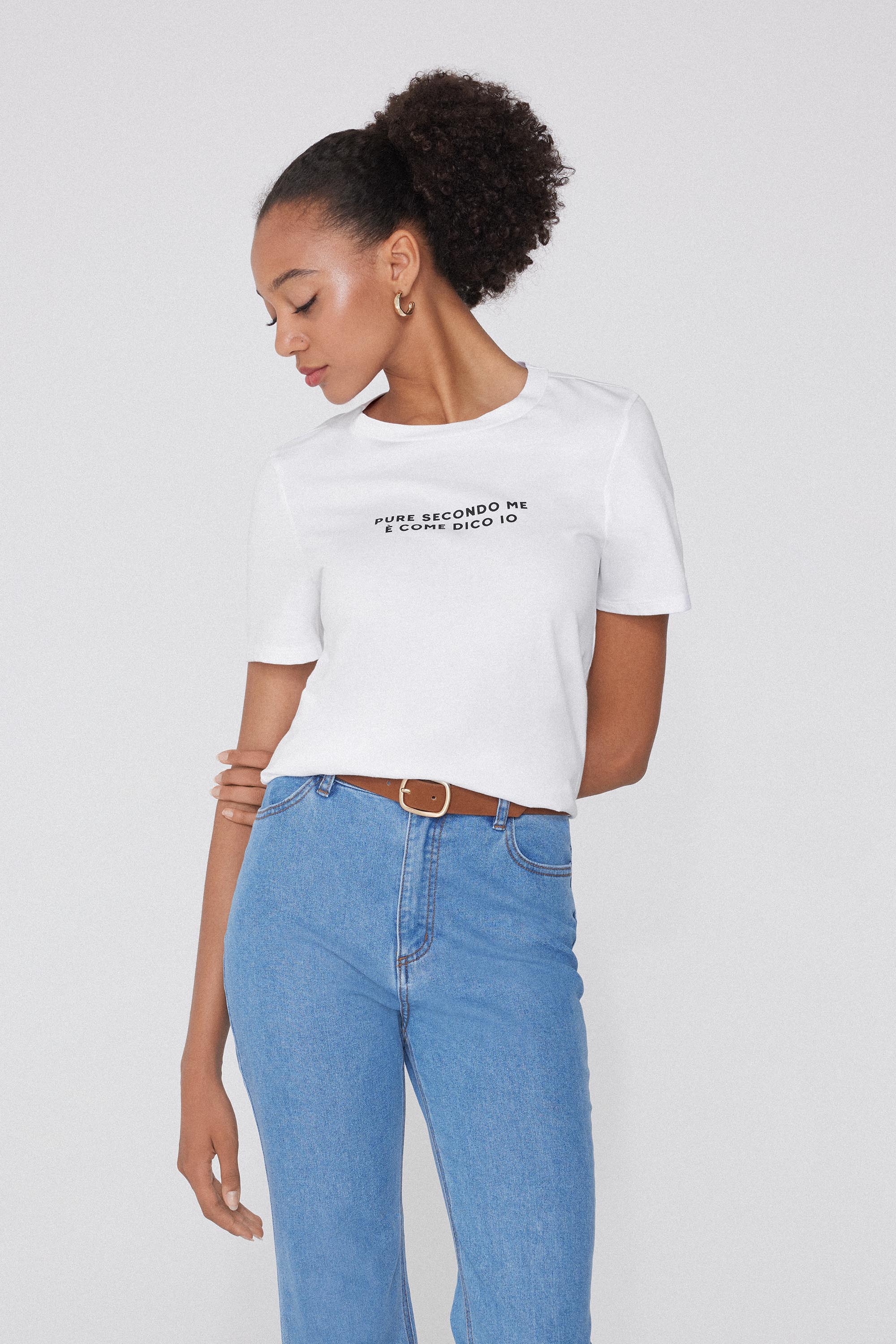 T-Shirt Cotone con Stampa