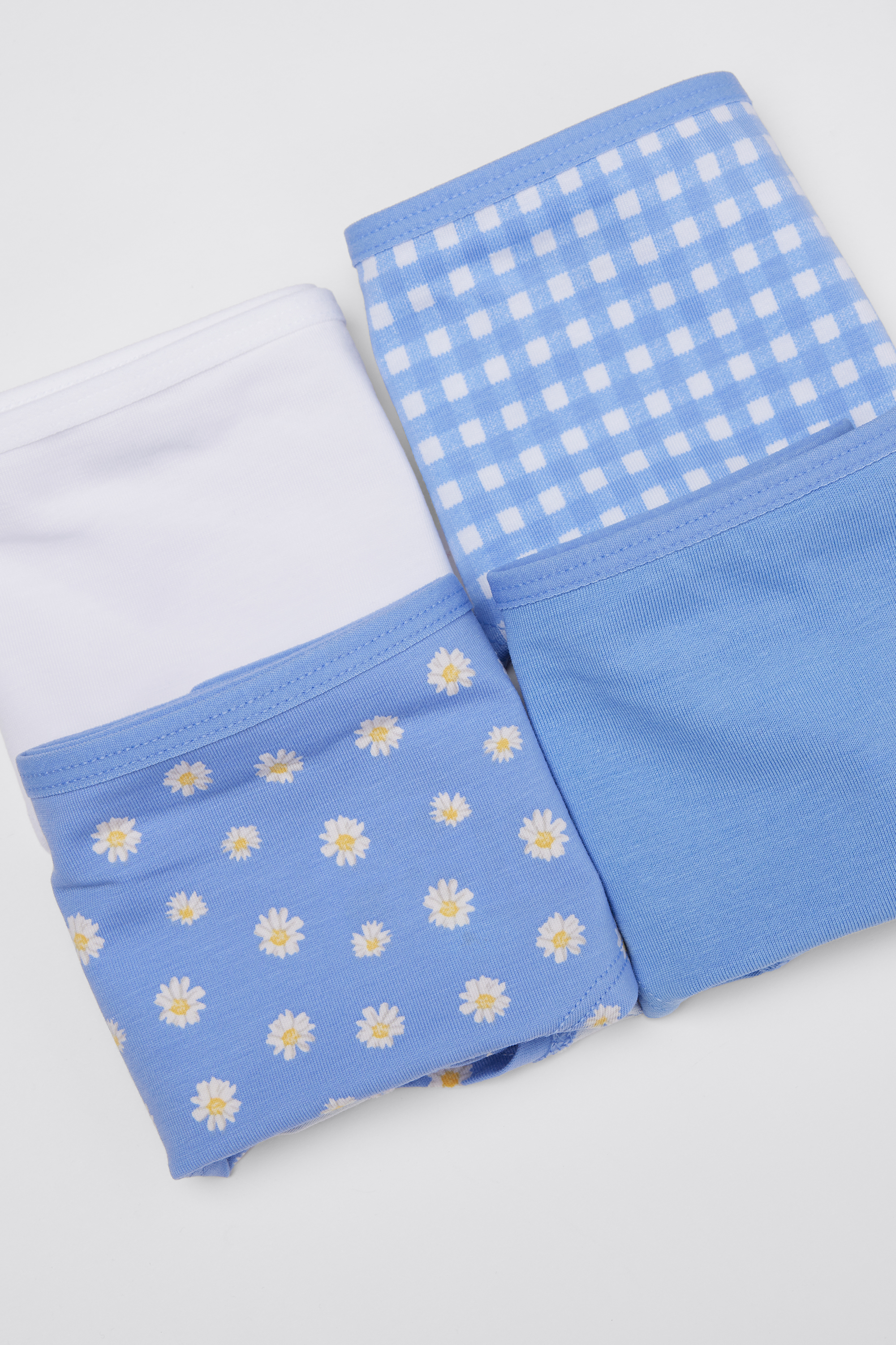 4 Paia Culotte Bimba Cotone Stampato