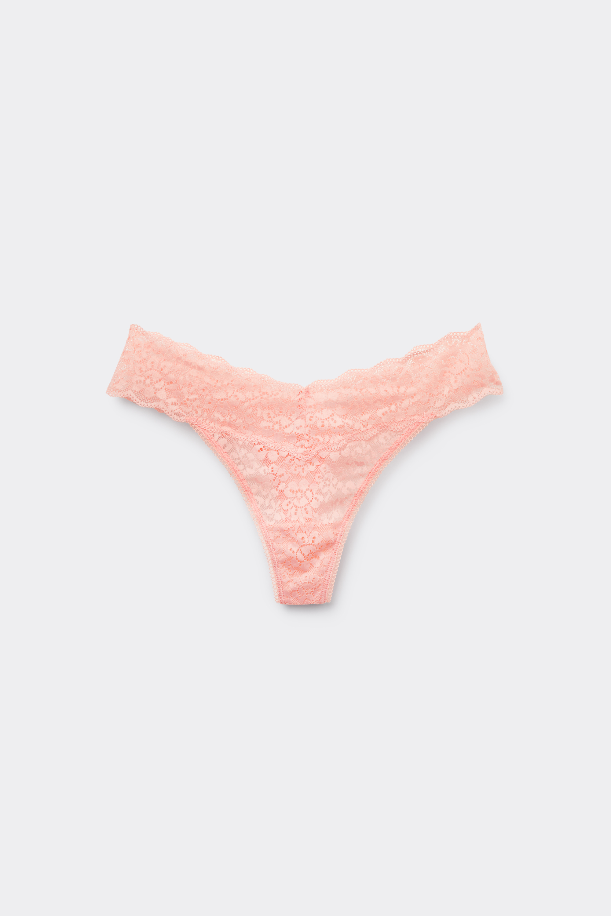 Recycled Lace High-Cut Thong