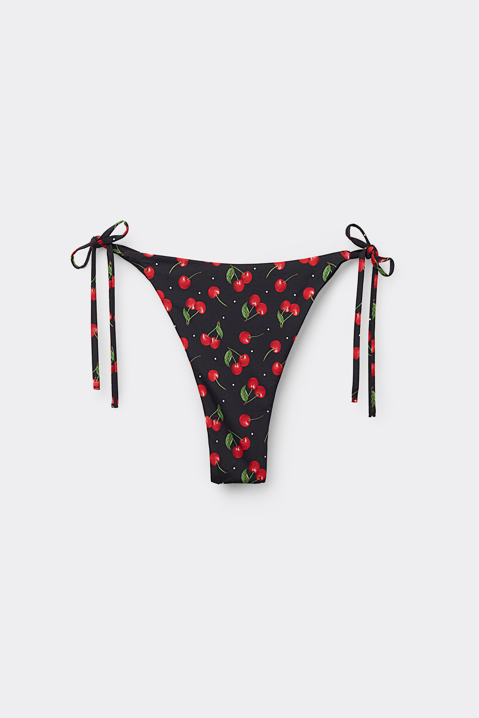 Cherry on Top Brazilian Bikini Bottoms with Ties