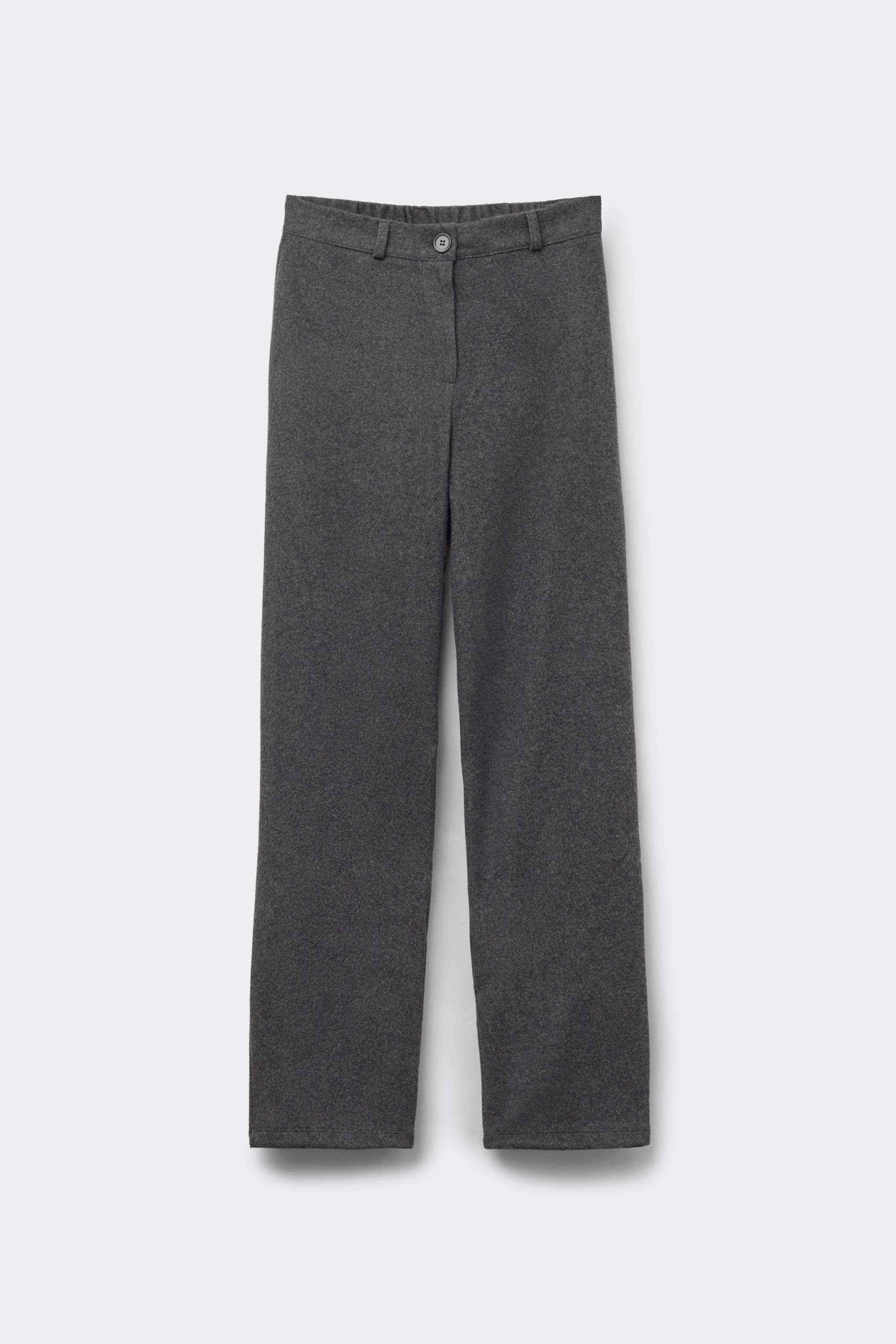 Pantaloni Lunghi a Sigaretta di Panno