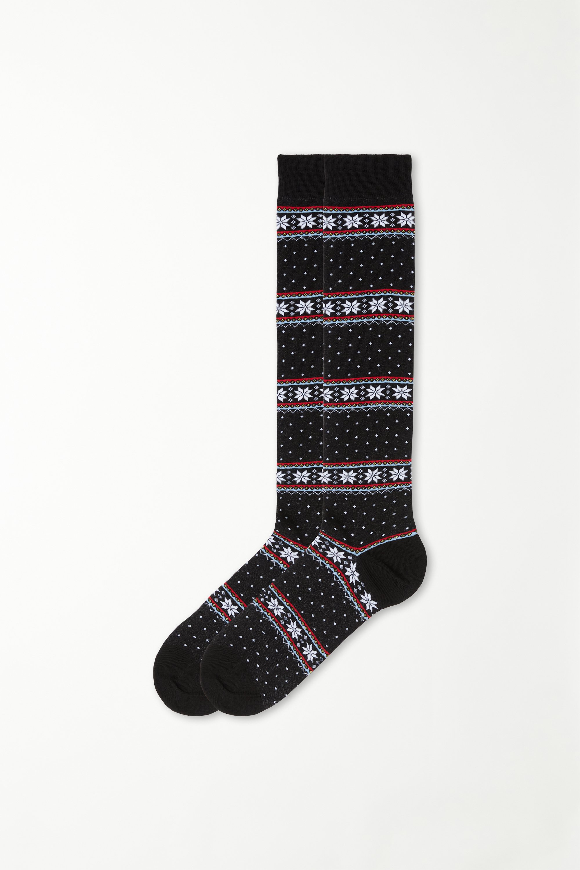 Men’s Long Patterned Cotton Socks