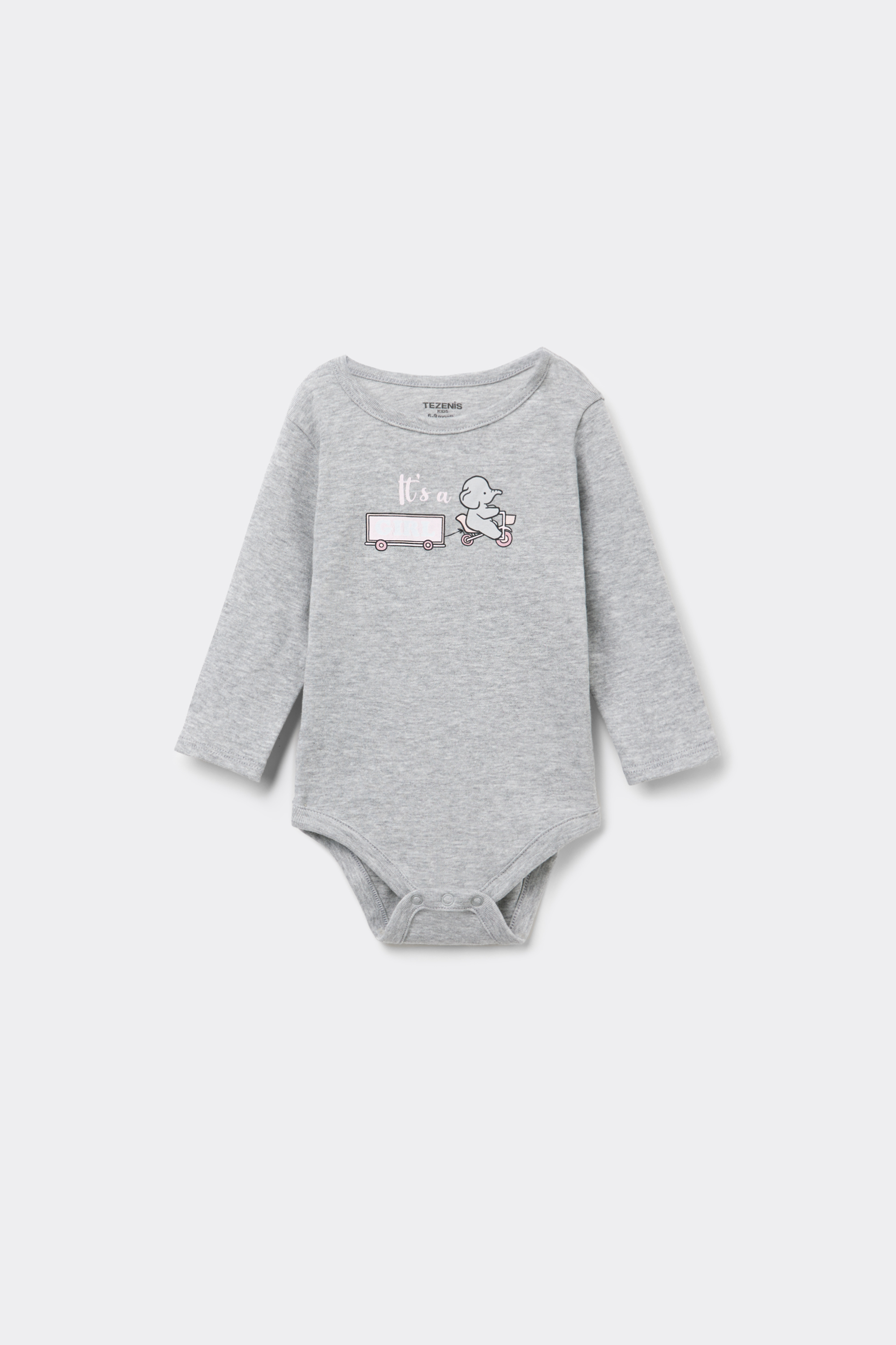 Body para Bebé de Manga Larga de 100 % Algodón Estampado