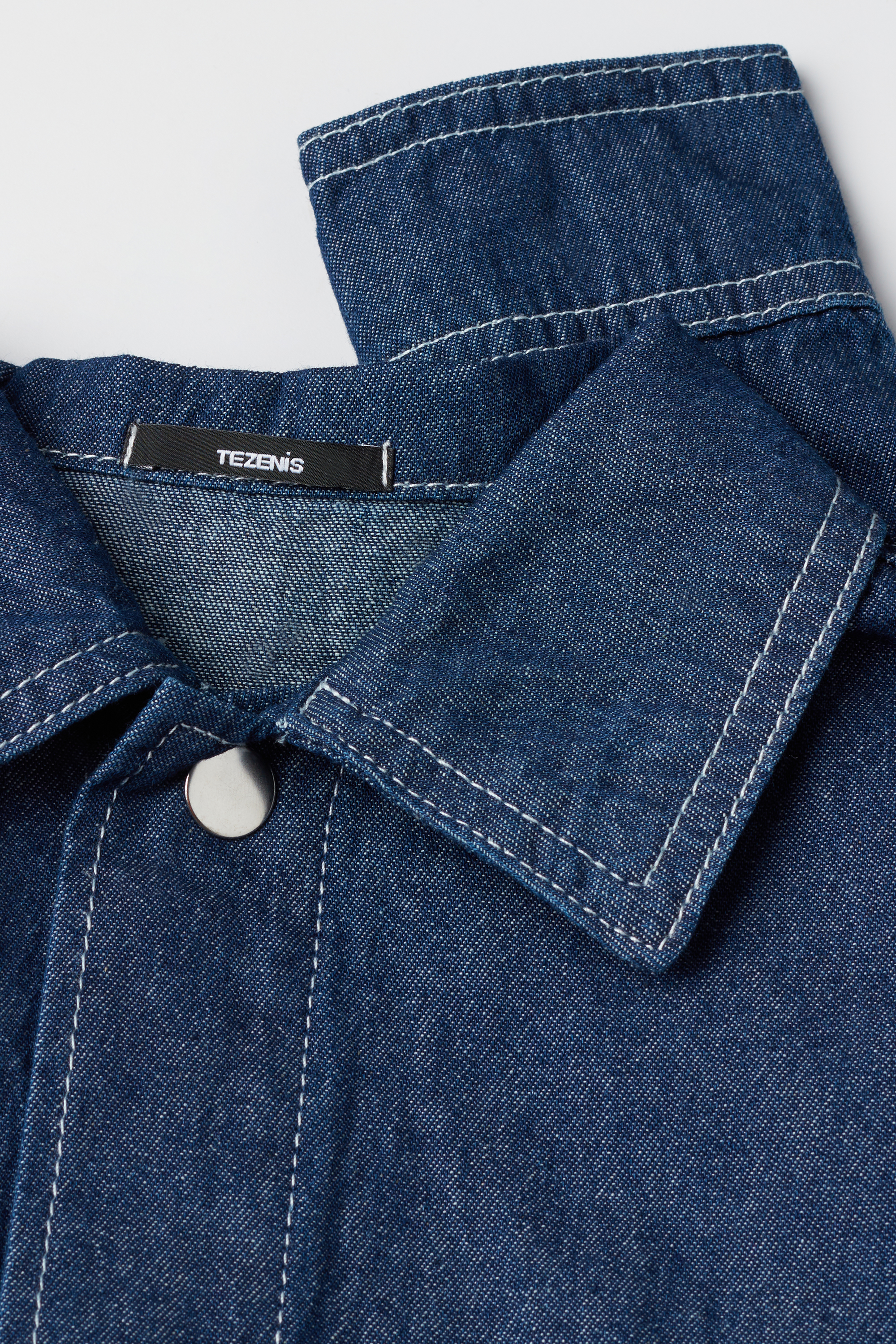 Chlapčenská Košeľa s Dlhým Rukávom z Denimu