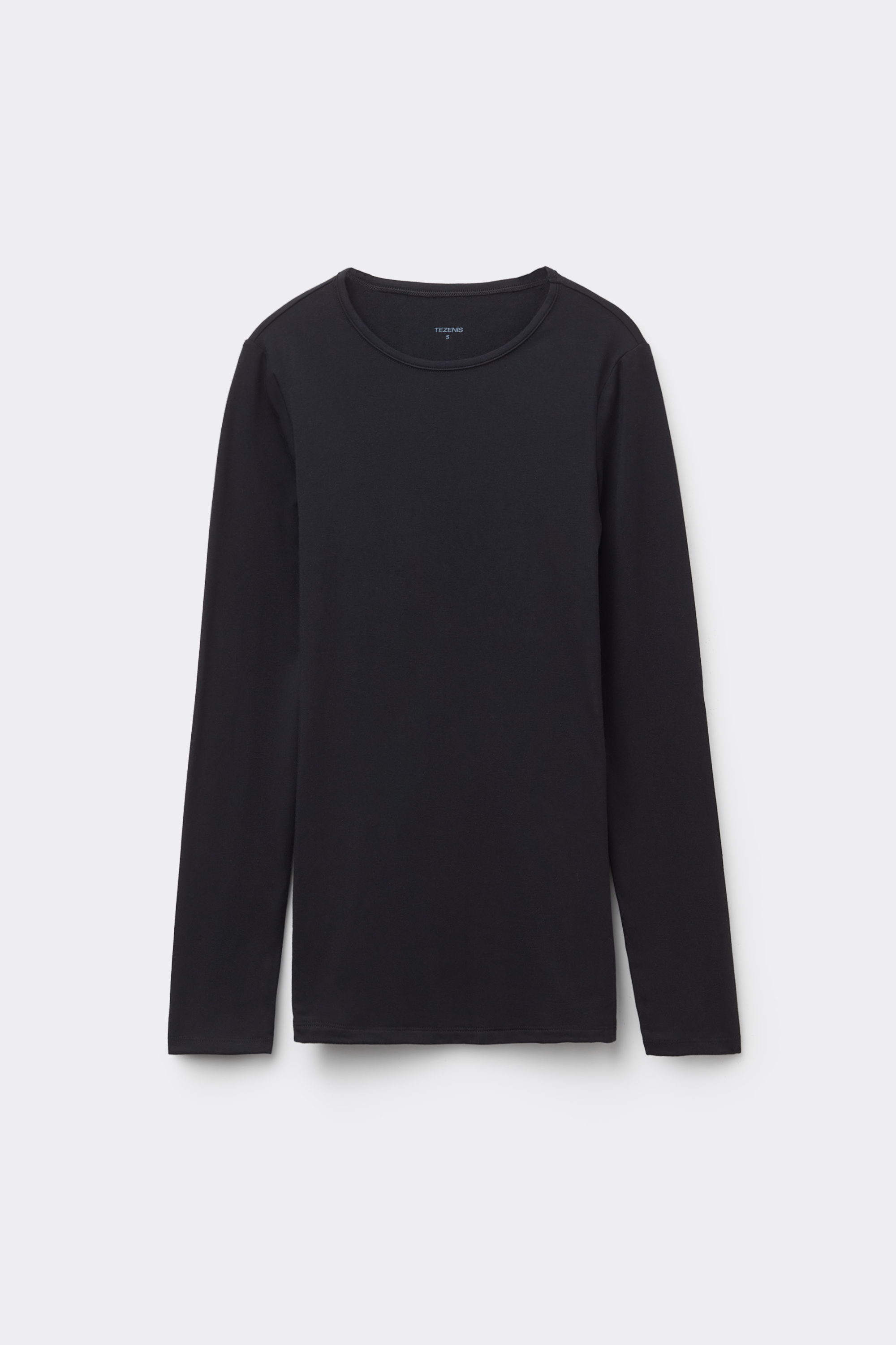 Camiseta con Cuello Redondo de Algodón y Modal Térmico