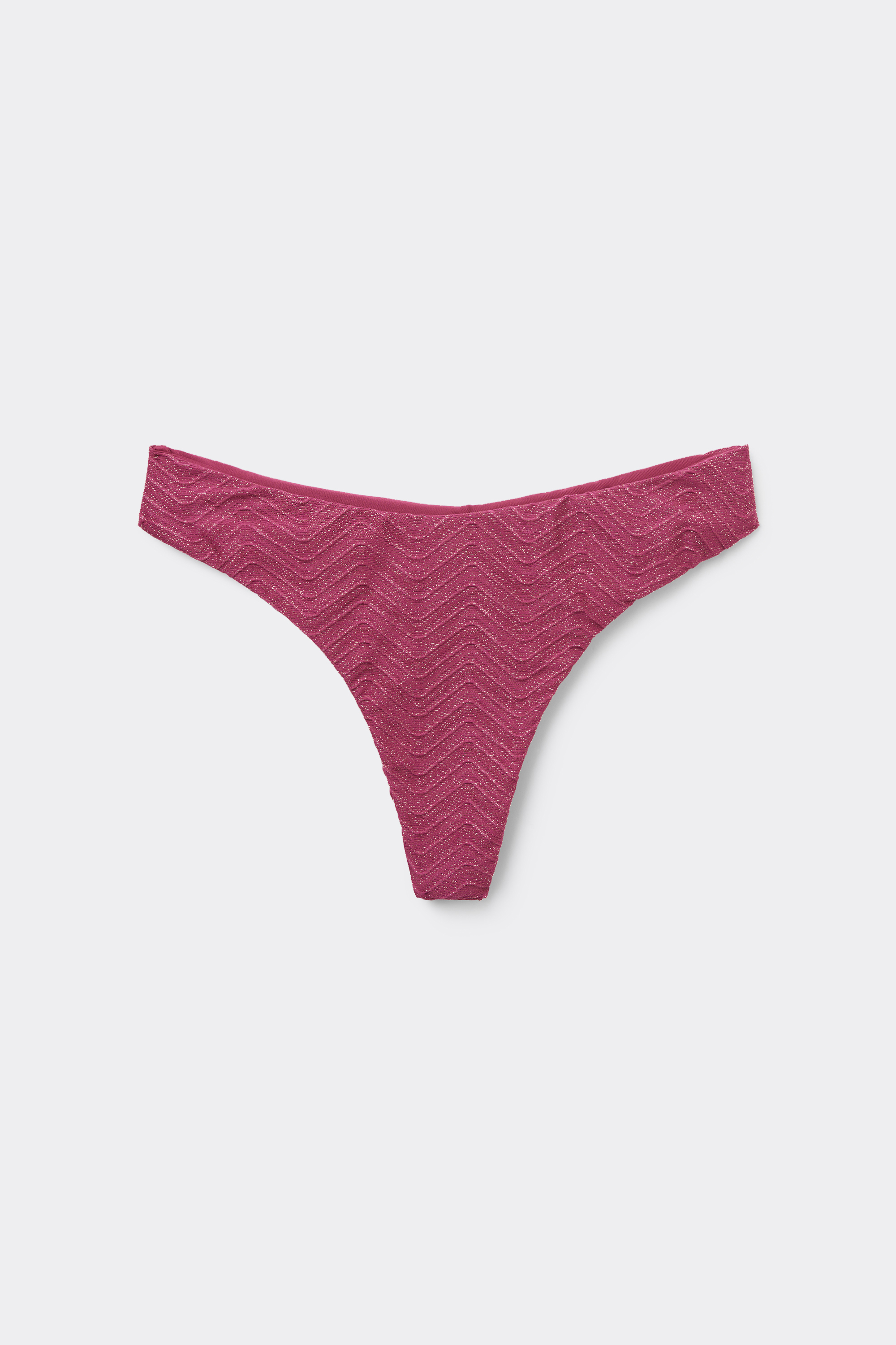 Braguita Brasile&ntilde;a de Bikini Cintura Alta Redondeada Sparkling Touch Malva