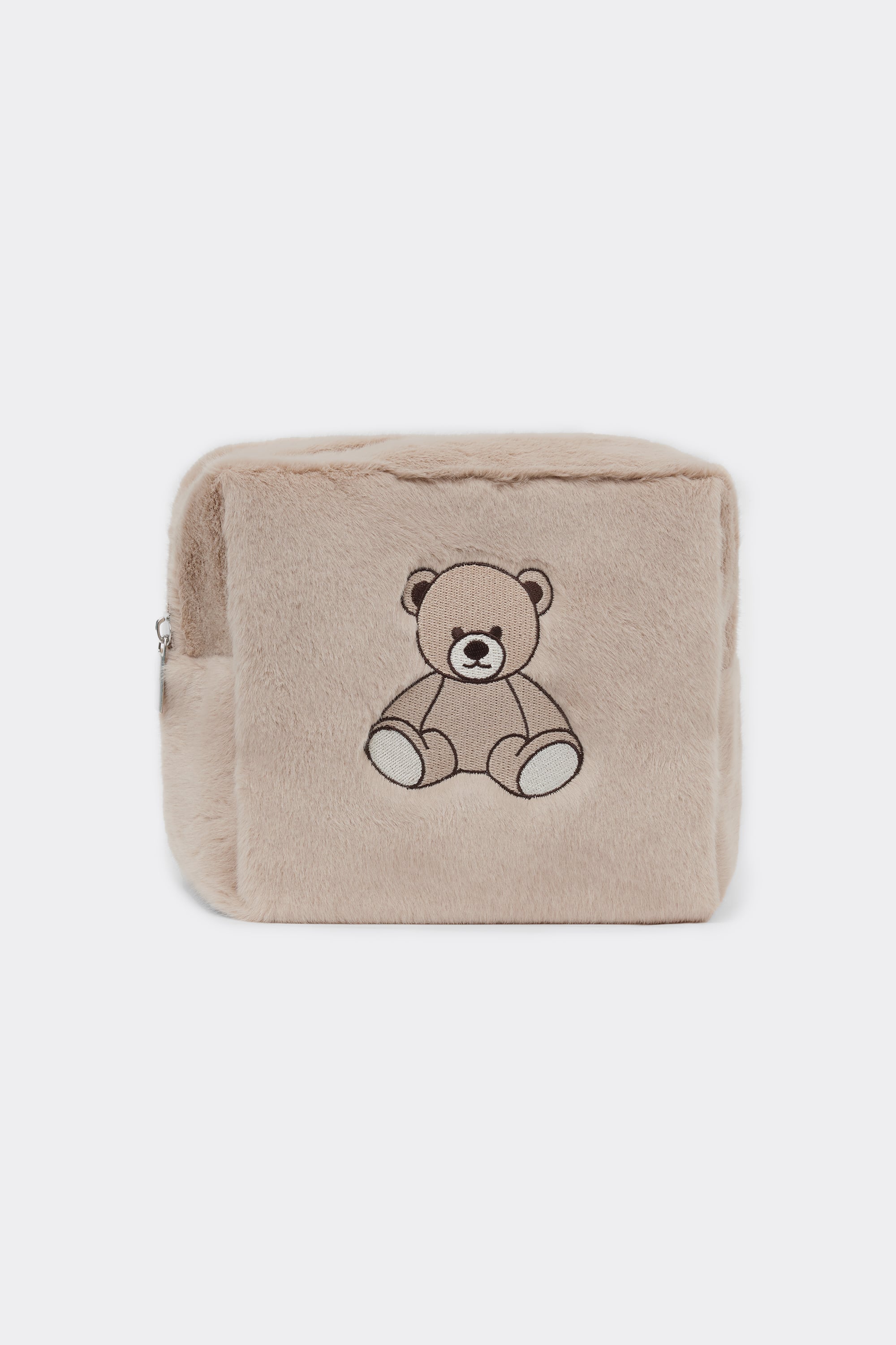 Beauty Case in Pelo con Zip