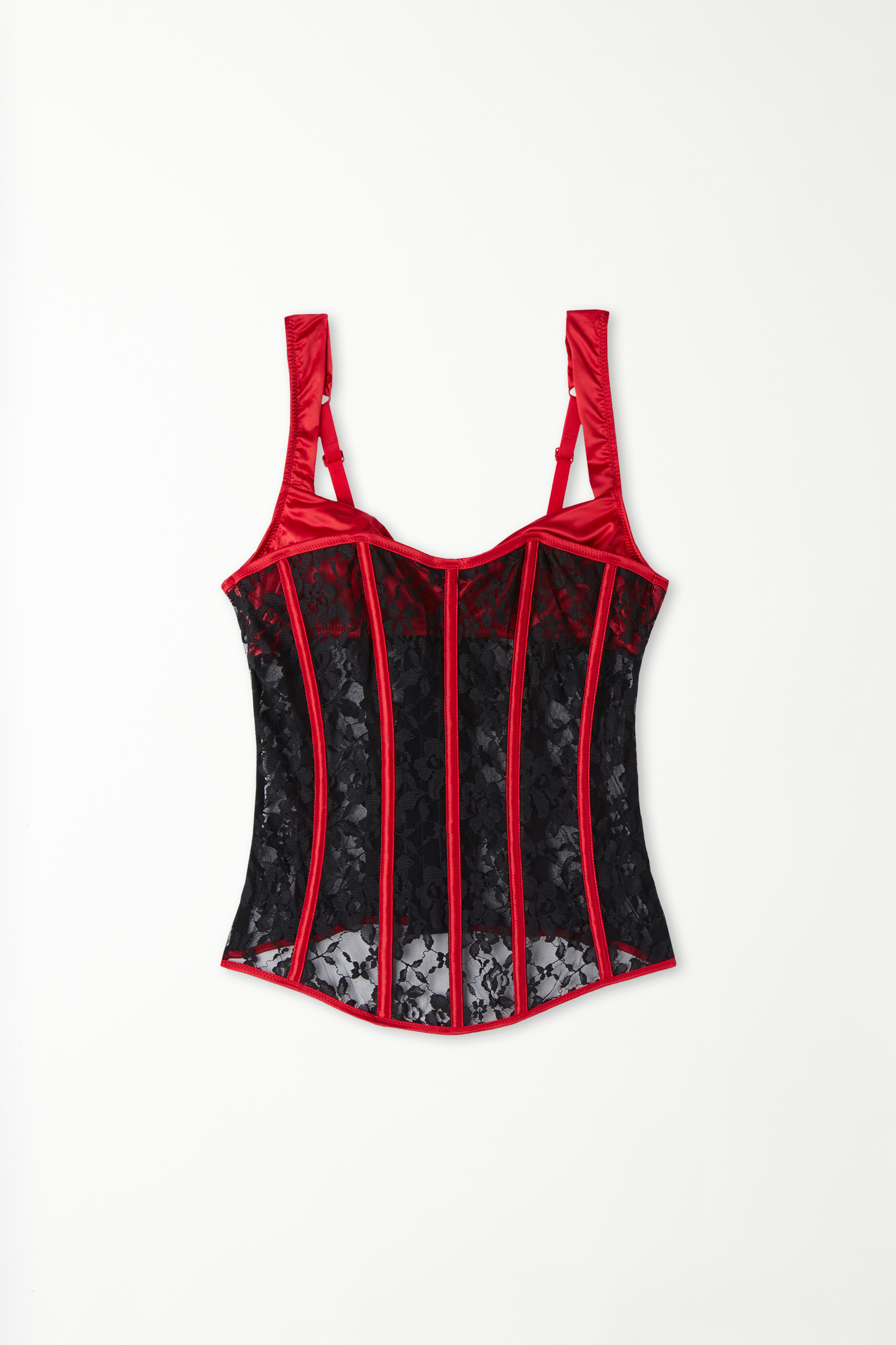 Biustonoszowy Top Gorset Burlesque Lace