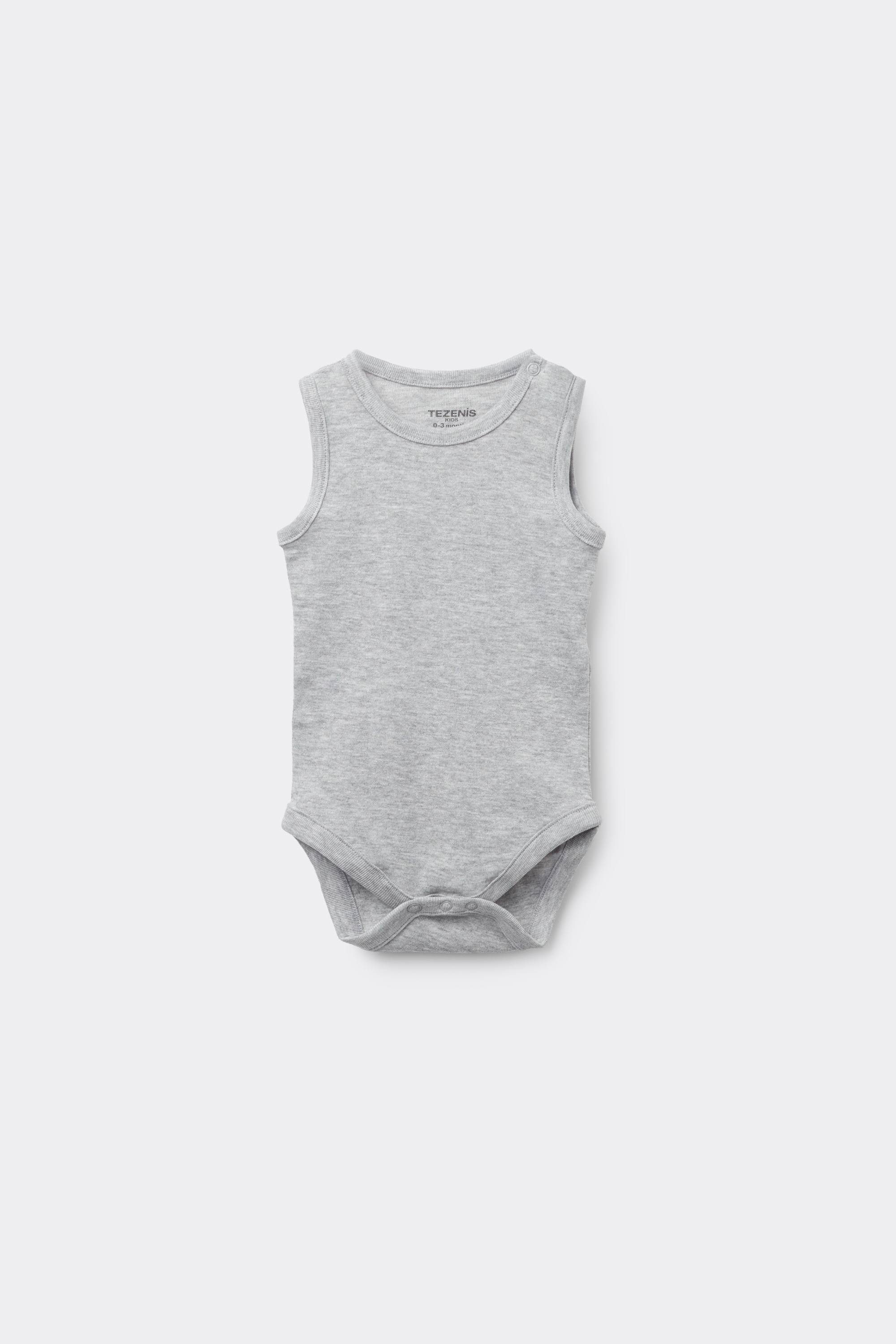 Body para Bebé de Tirante Ancho de 100 % Algodón de Color Liso