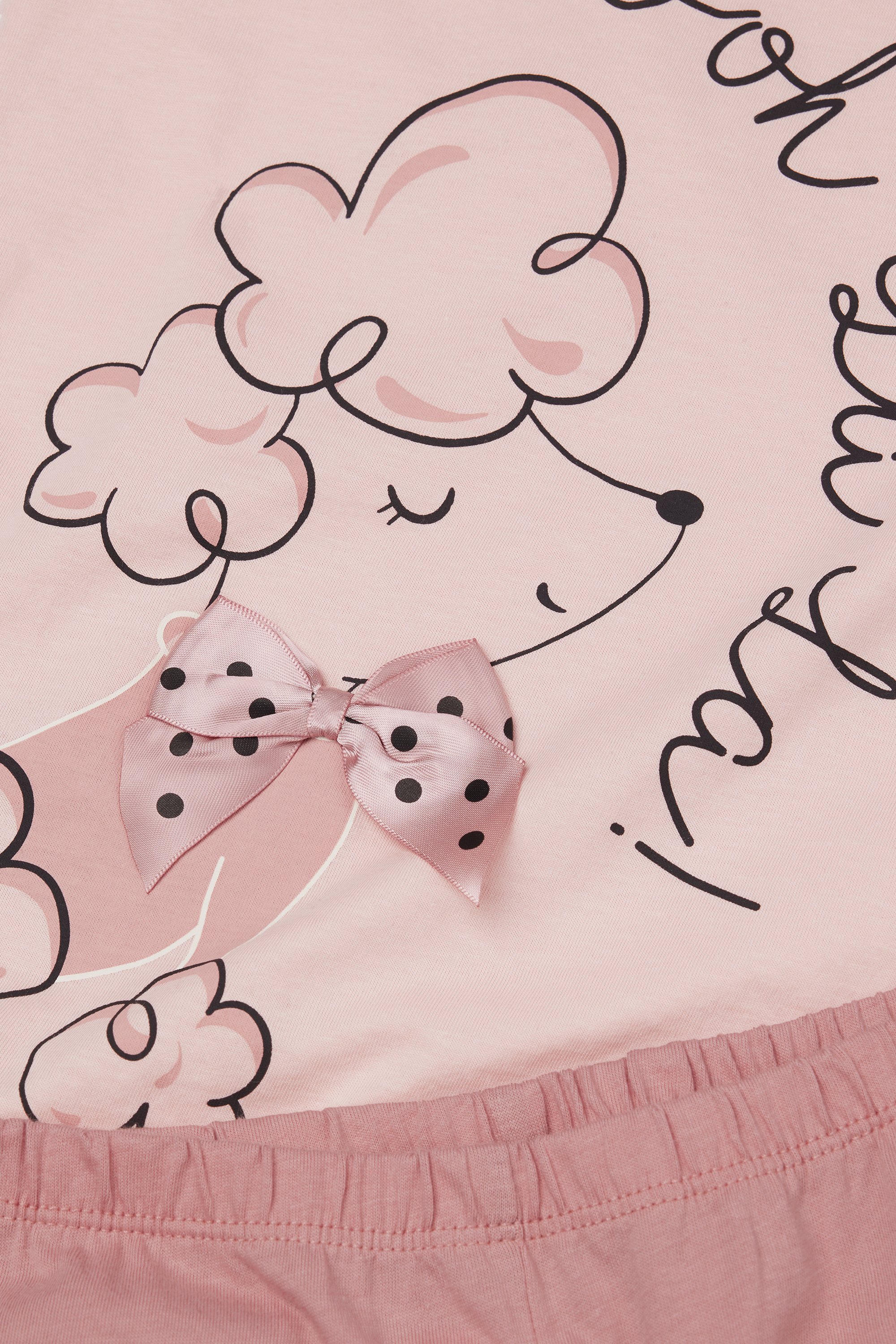 Pigiama Lungo Bimba in Viscosa Stampa Cane