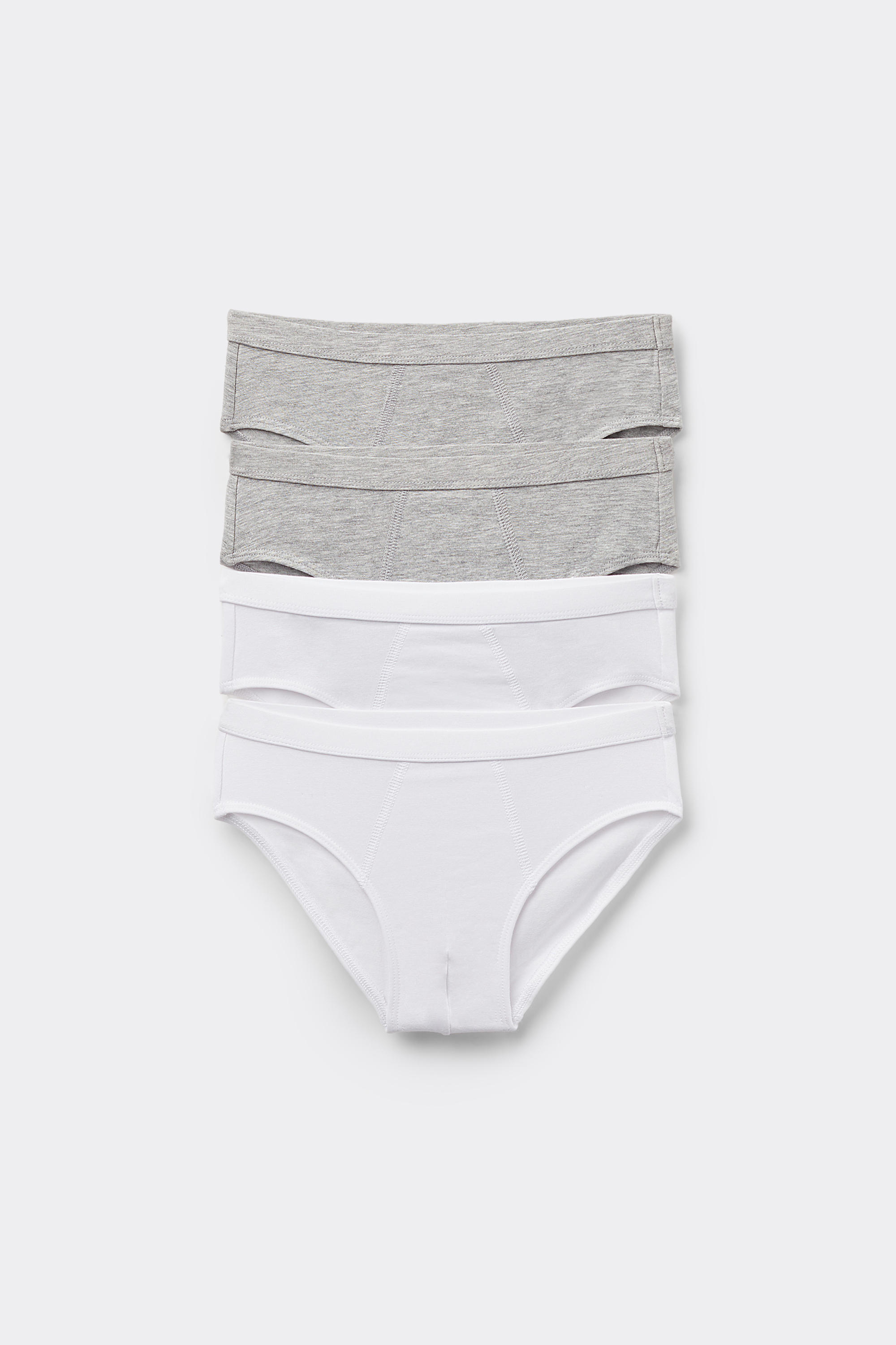4 Paia di Slip Basici in Cotone Bimbo