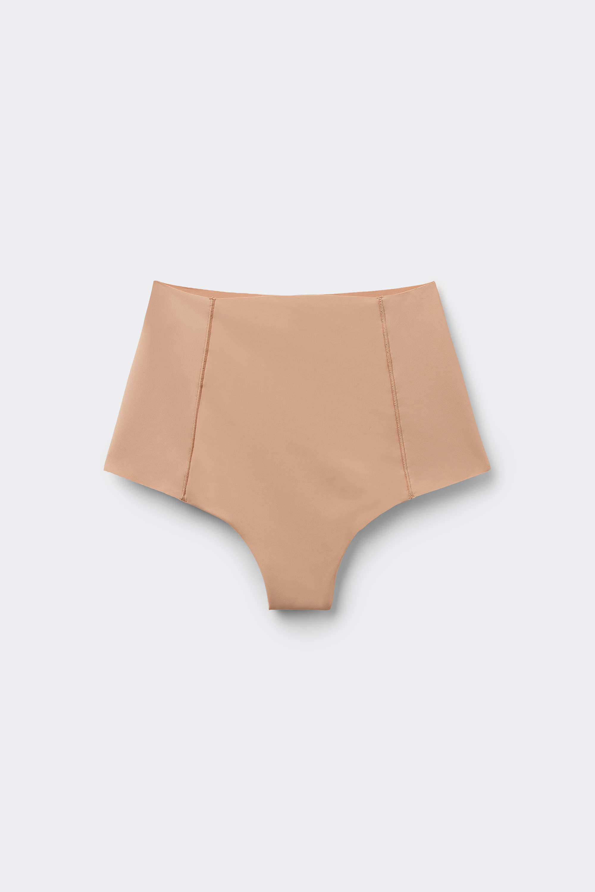 High-Waisted Laser-Cut Shaping Brazilian Panties