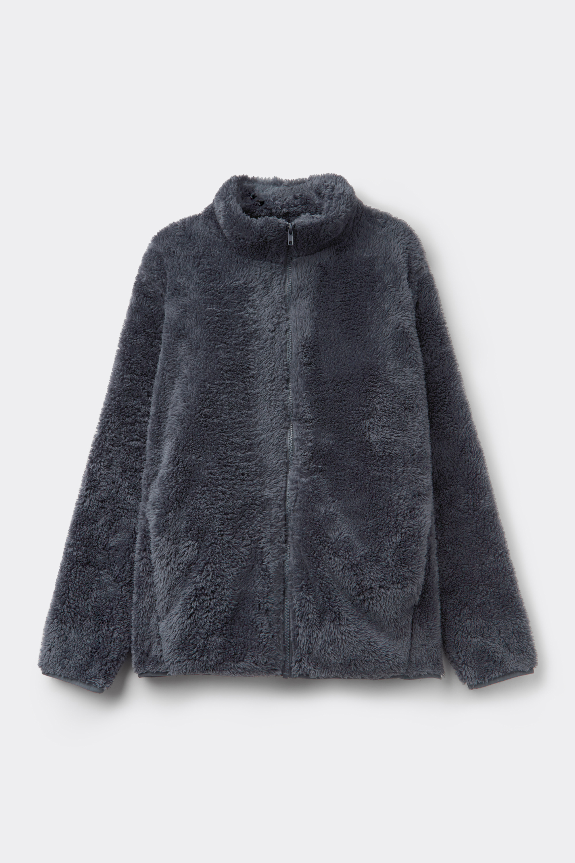 Teddy-Jacke mit Reißverschluss