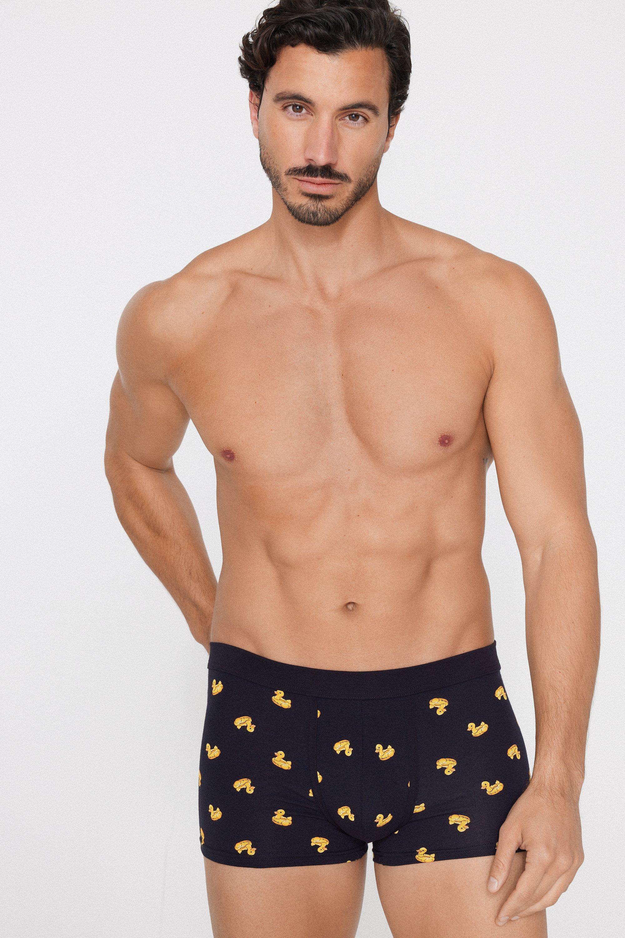 Boxers em Algod&atilde;o El&aacute;stico Estampado