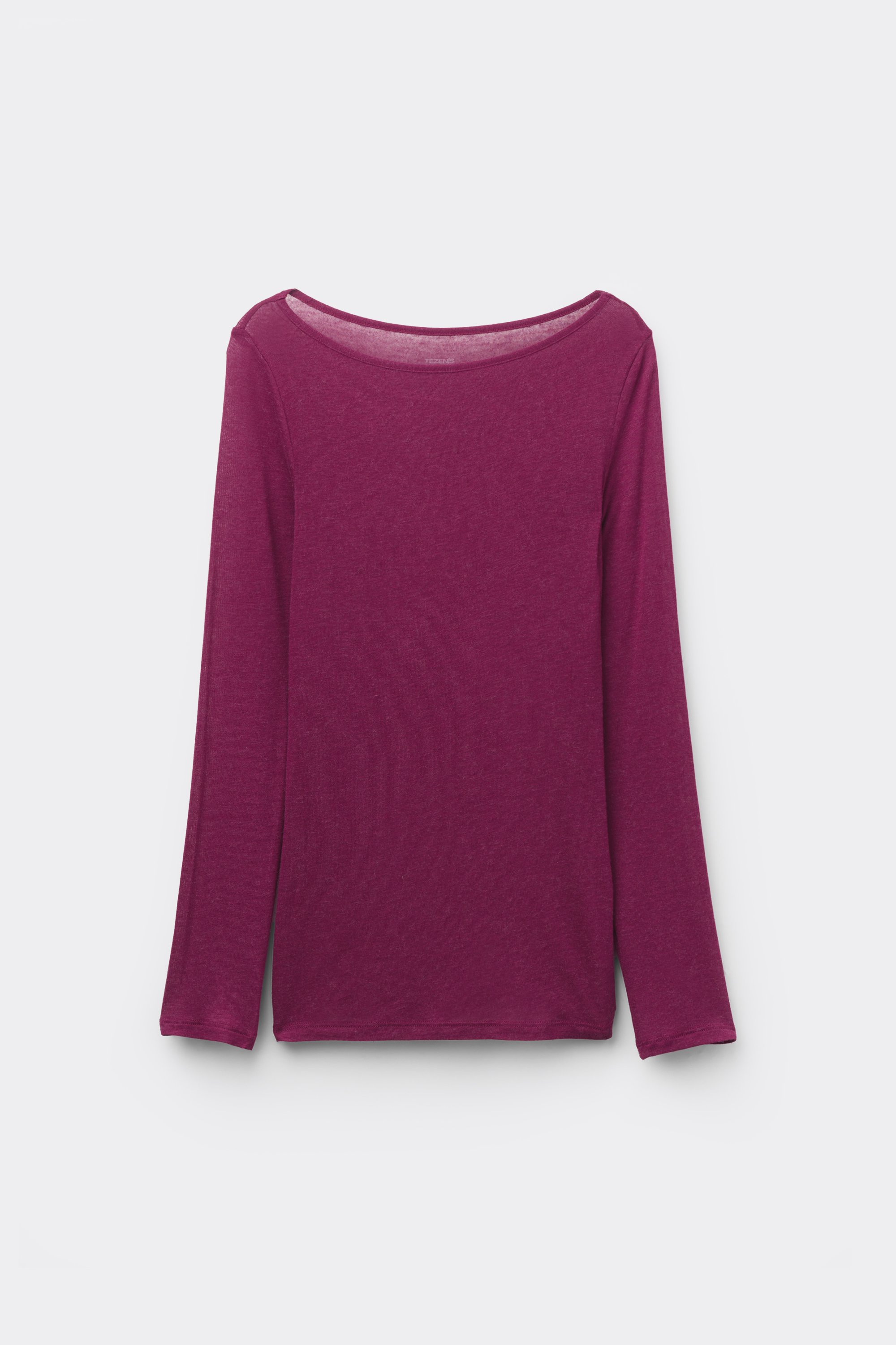 Maglia con Scollo a Barchetta in Viscosa e Lana Merino
