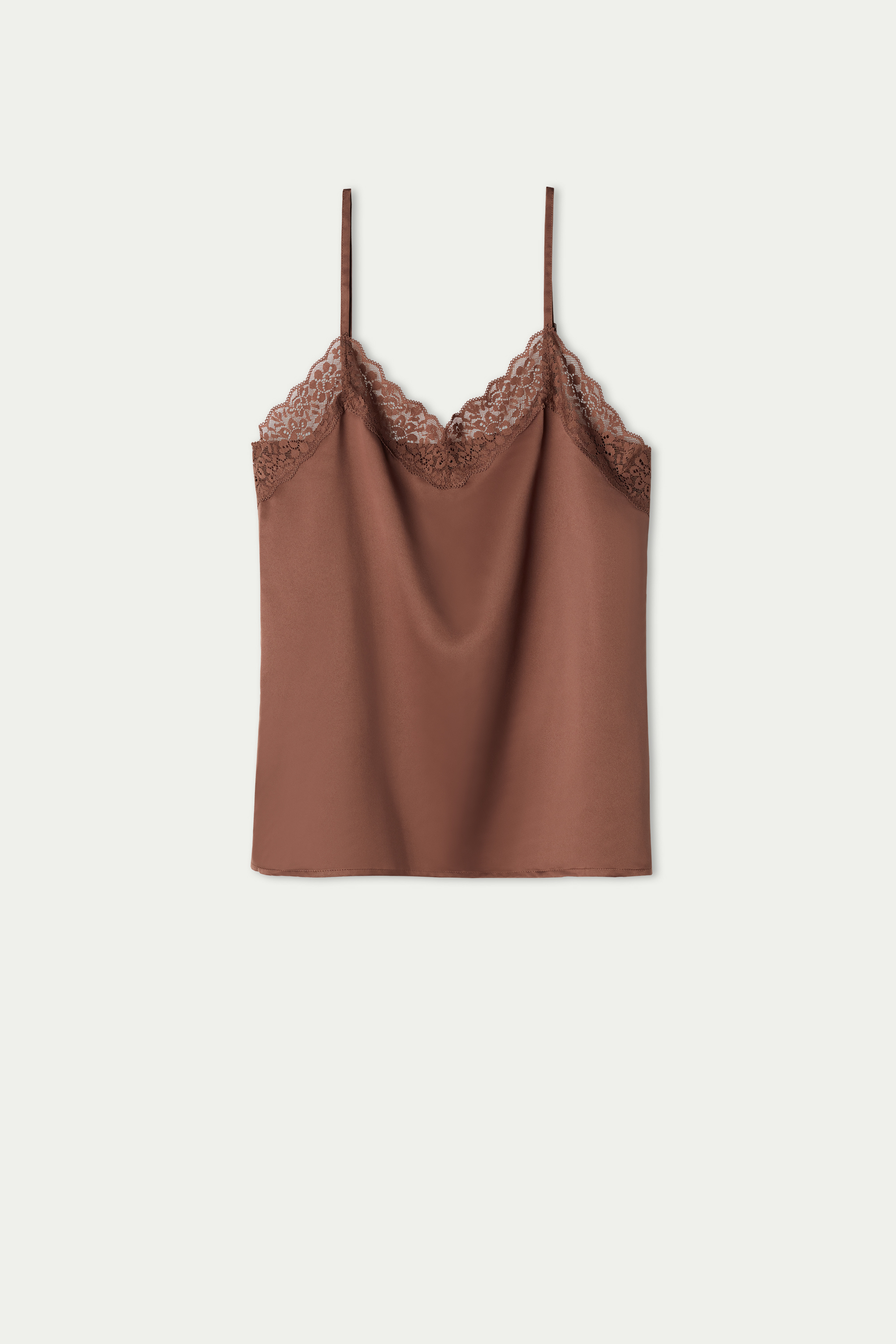 Lace and Satin Tank Top