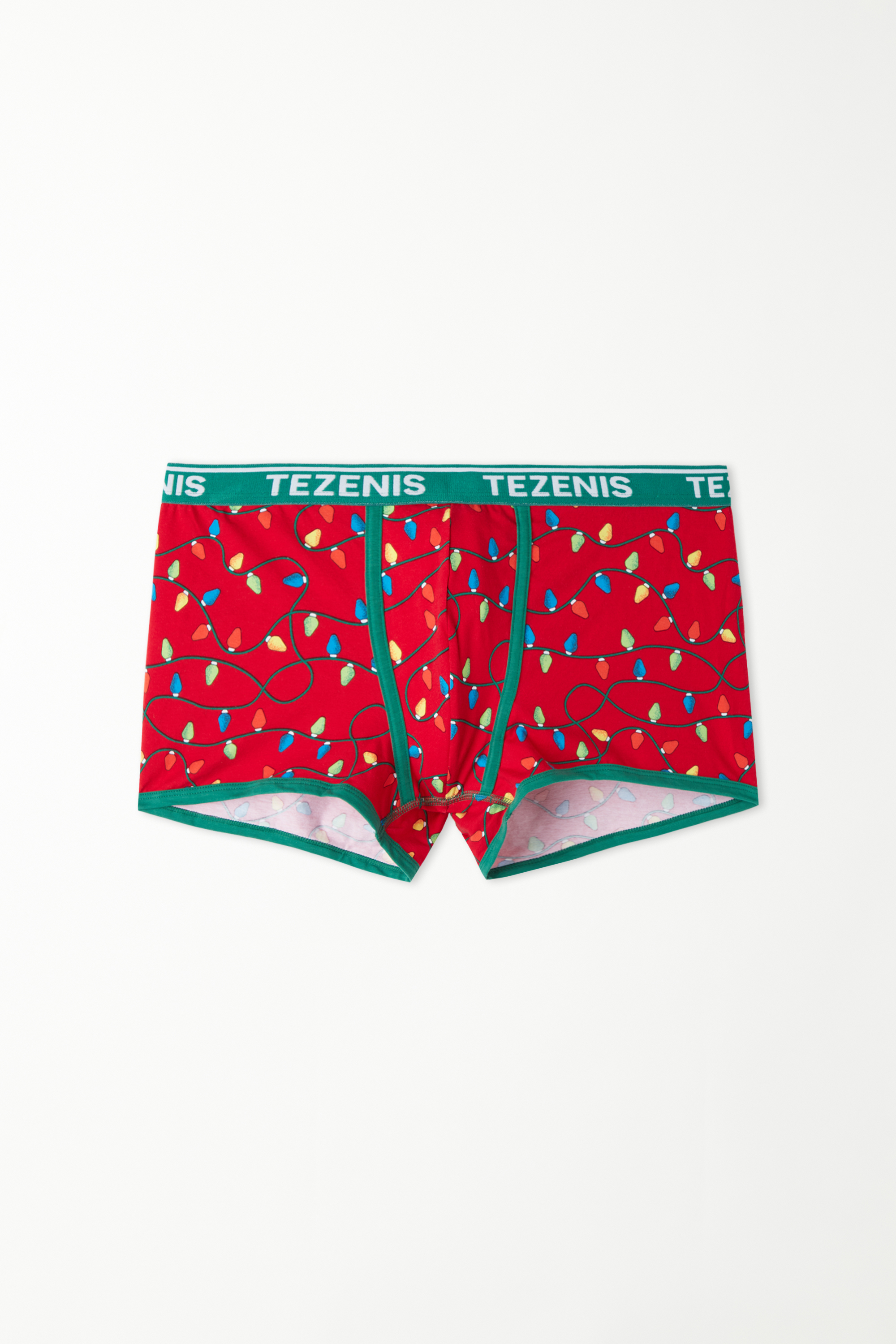 Cotton Boxers with Logo and Christmas Print