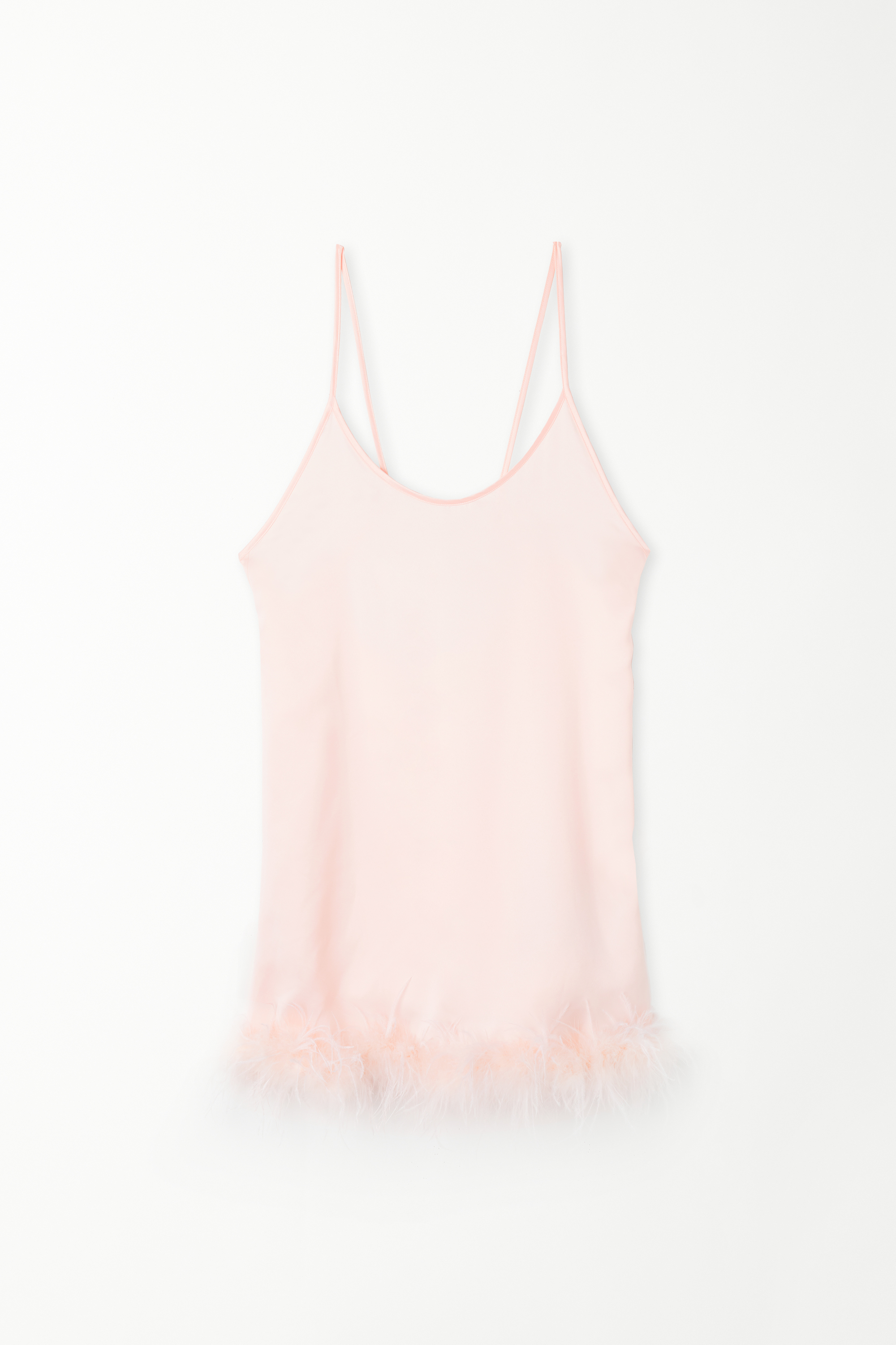 Babydoll aus Satin mit Federn Limited Edition
