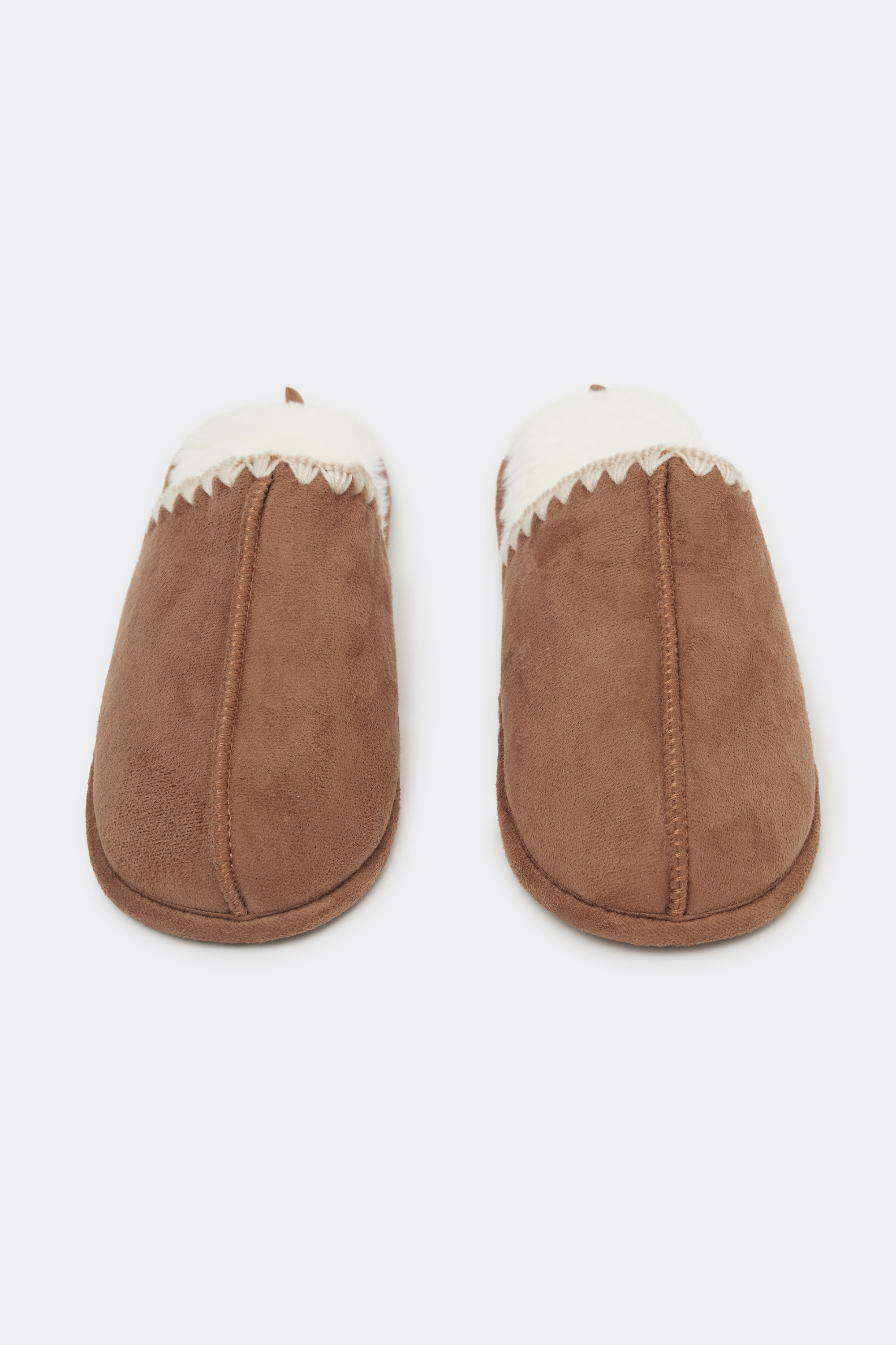 Pantofole/Ciabatte effetto Montone con Pelo Donna